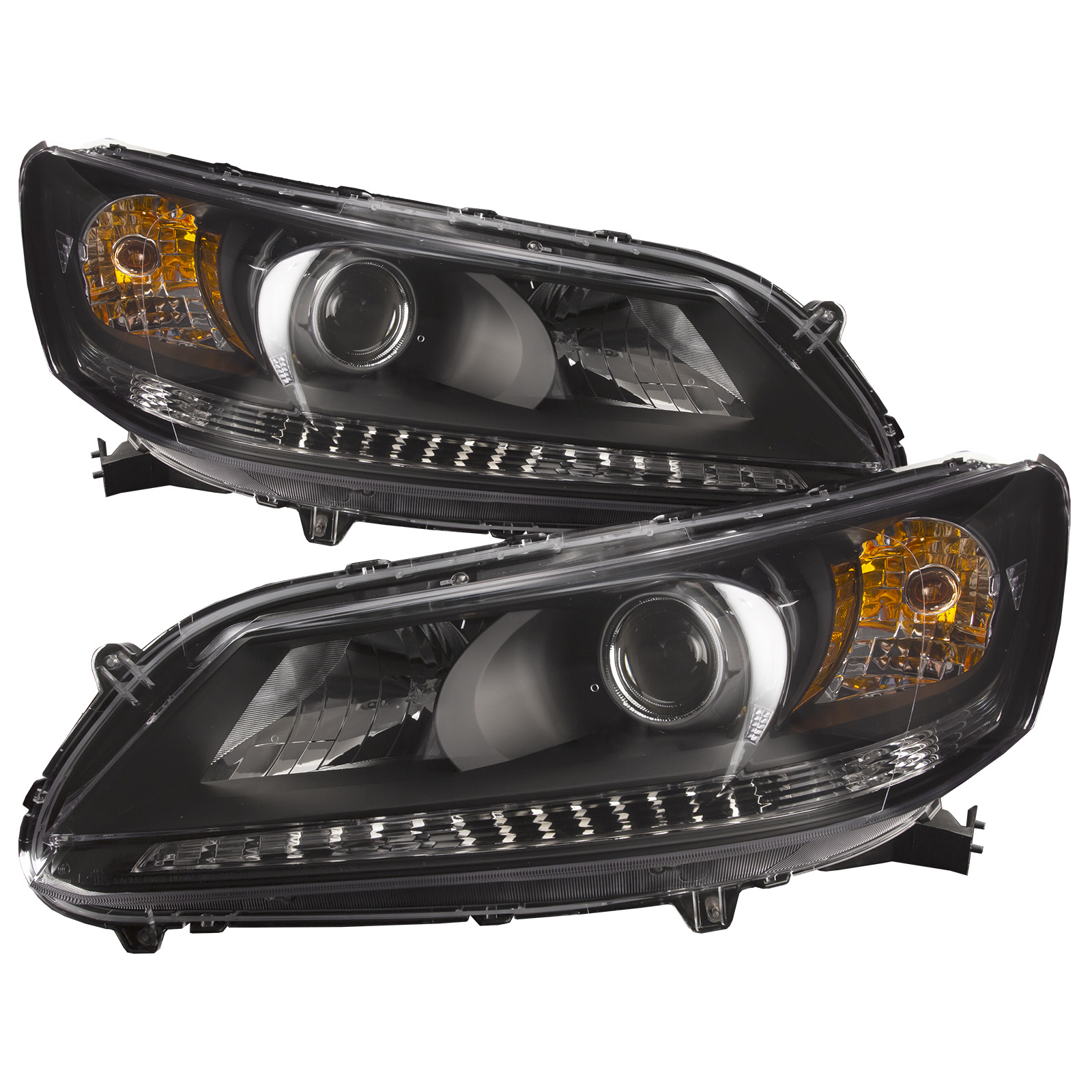 Headlight Set For 13-15 Honda Accord