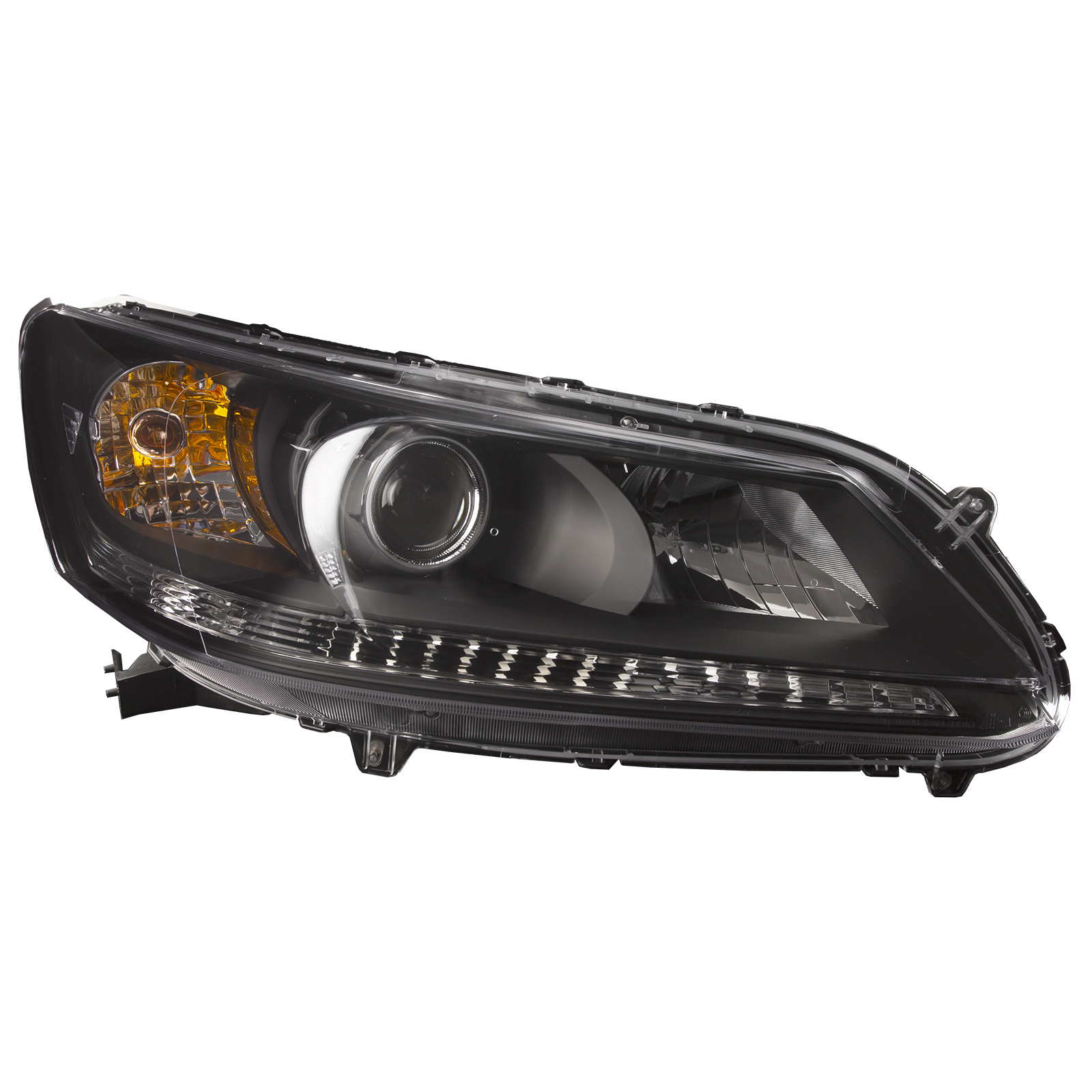 Right Passenger Side Headlight For 13-15 Honda Accord; CAPA Certified