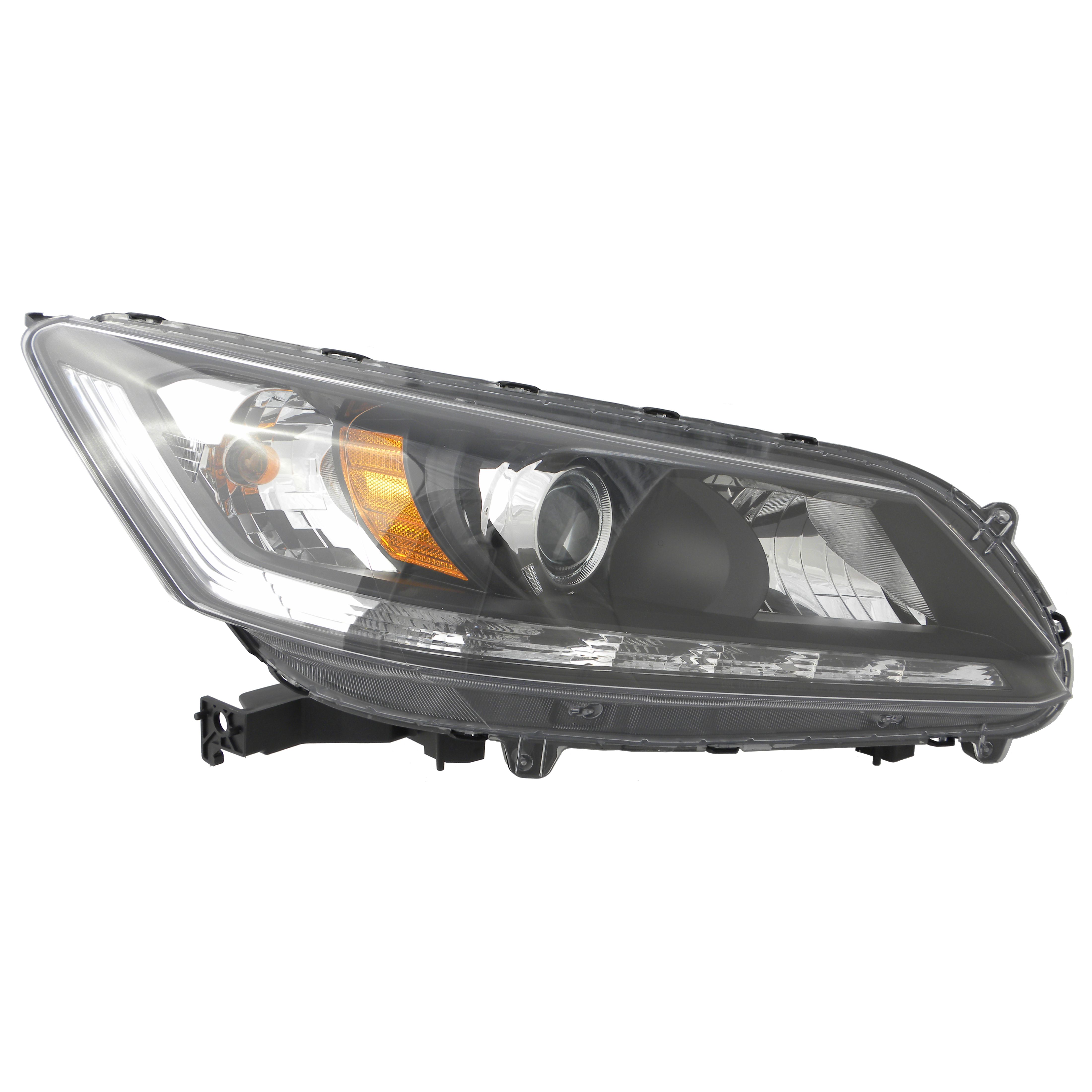 Right Passenger Side Headlight For 13-15 Honda Accord; CAPA Certified