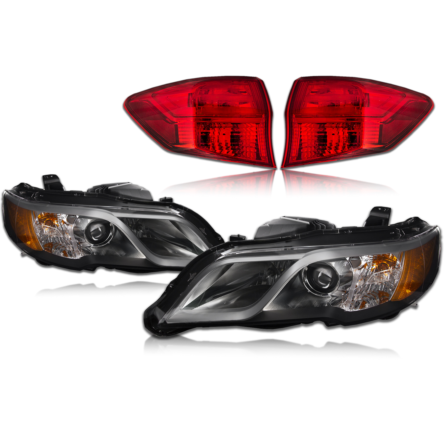Headlight Set For 13-15 Acura RDX