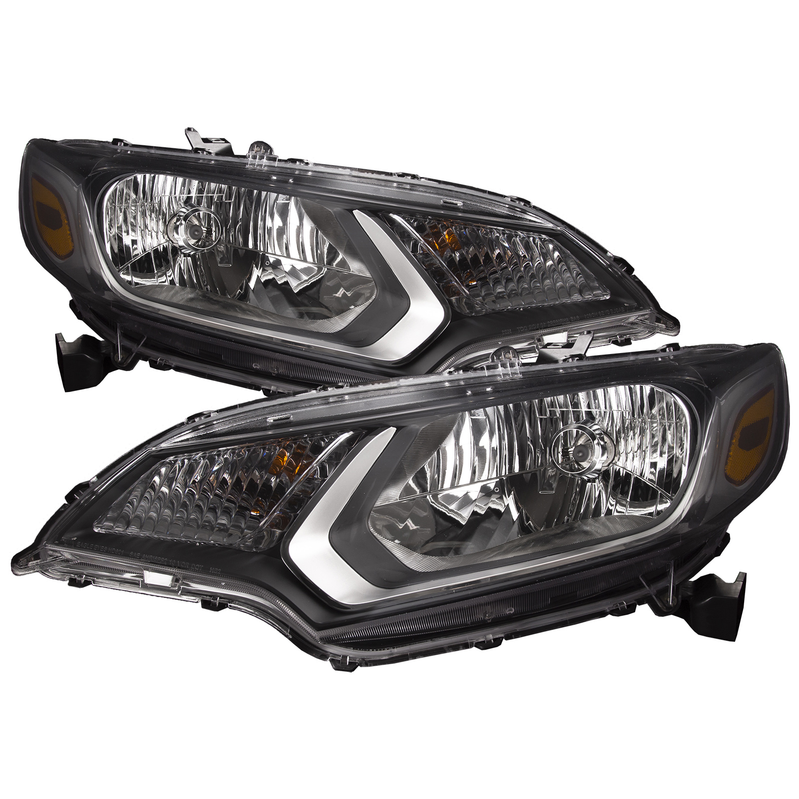 Headlight Set For 15-17 Honda Fit