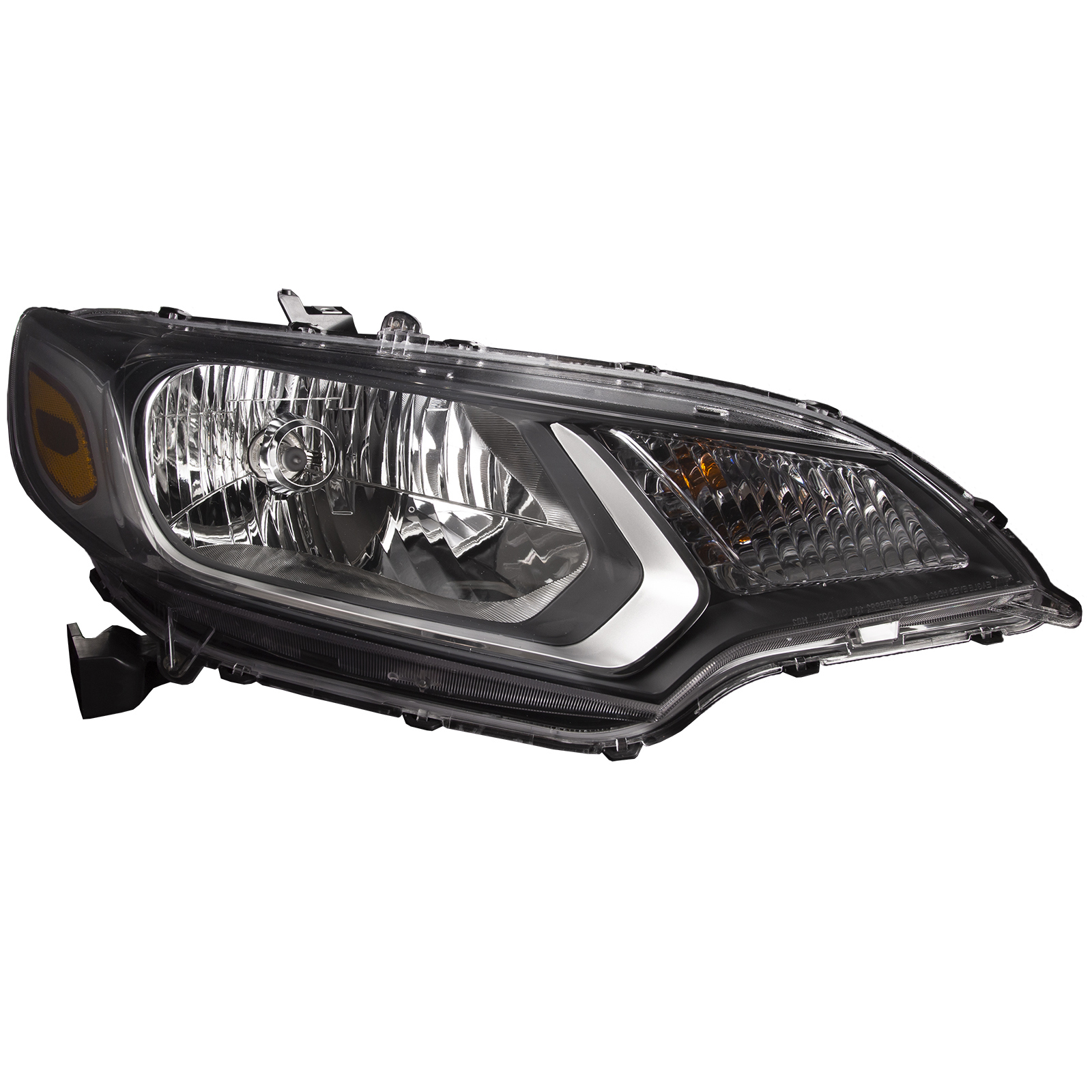 Right Passenger Side Headlight For 15-17 Honda Fit; CAPA Certified