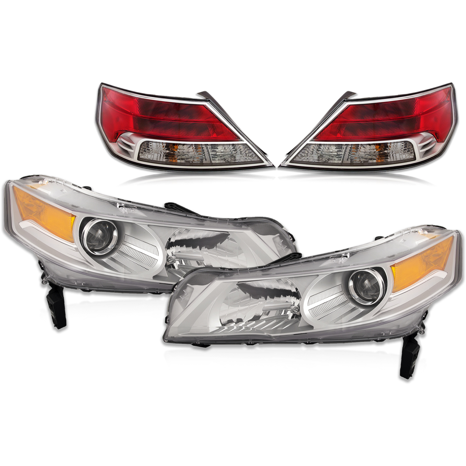 Headlight Set For 09-11 Acura TL