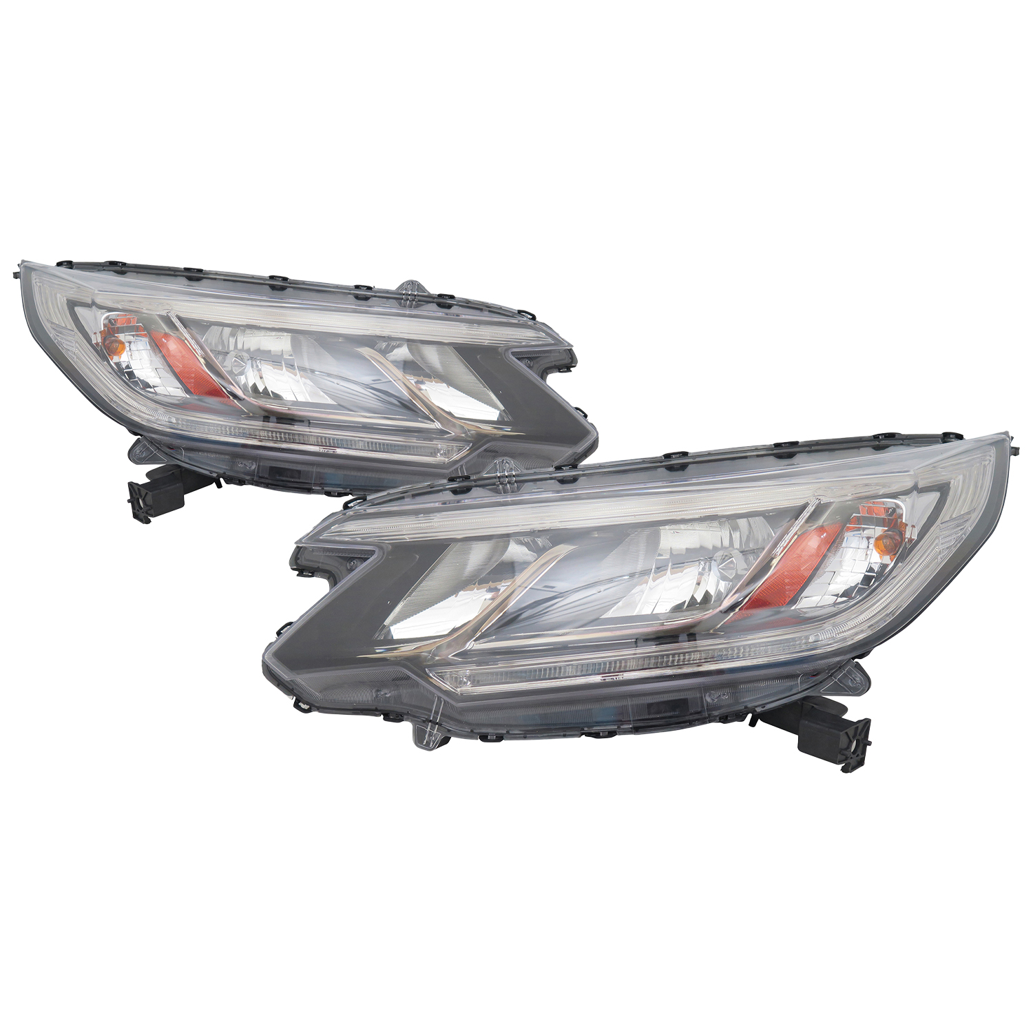 Headlight Set For 15-16 Honda CR-V; CAPA Certified