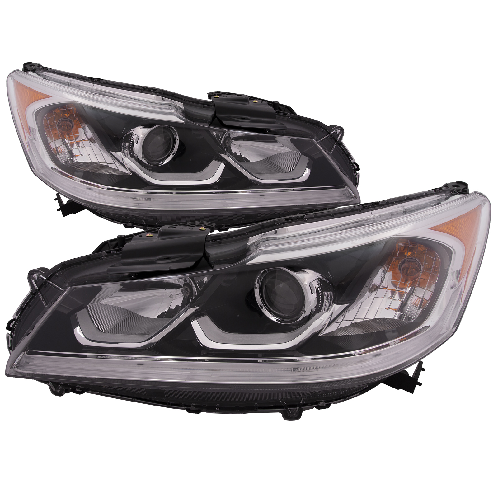 Headlight Set For 16-17 Honda Accord