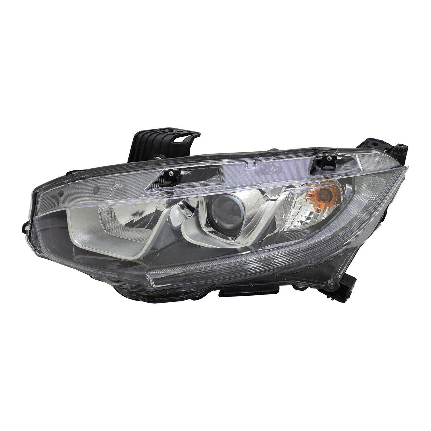 Left Driver Side Headlight For 16-20 Honda Civic; CAPA Certified