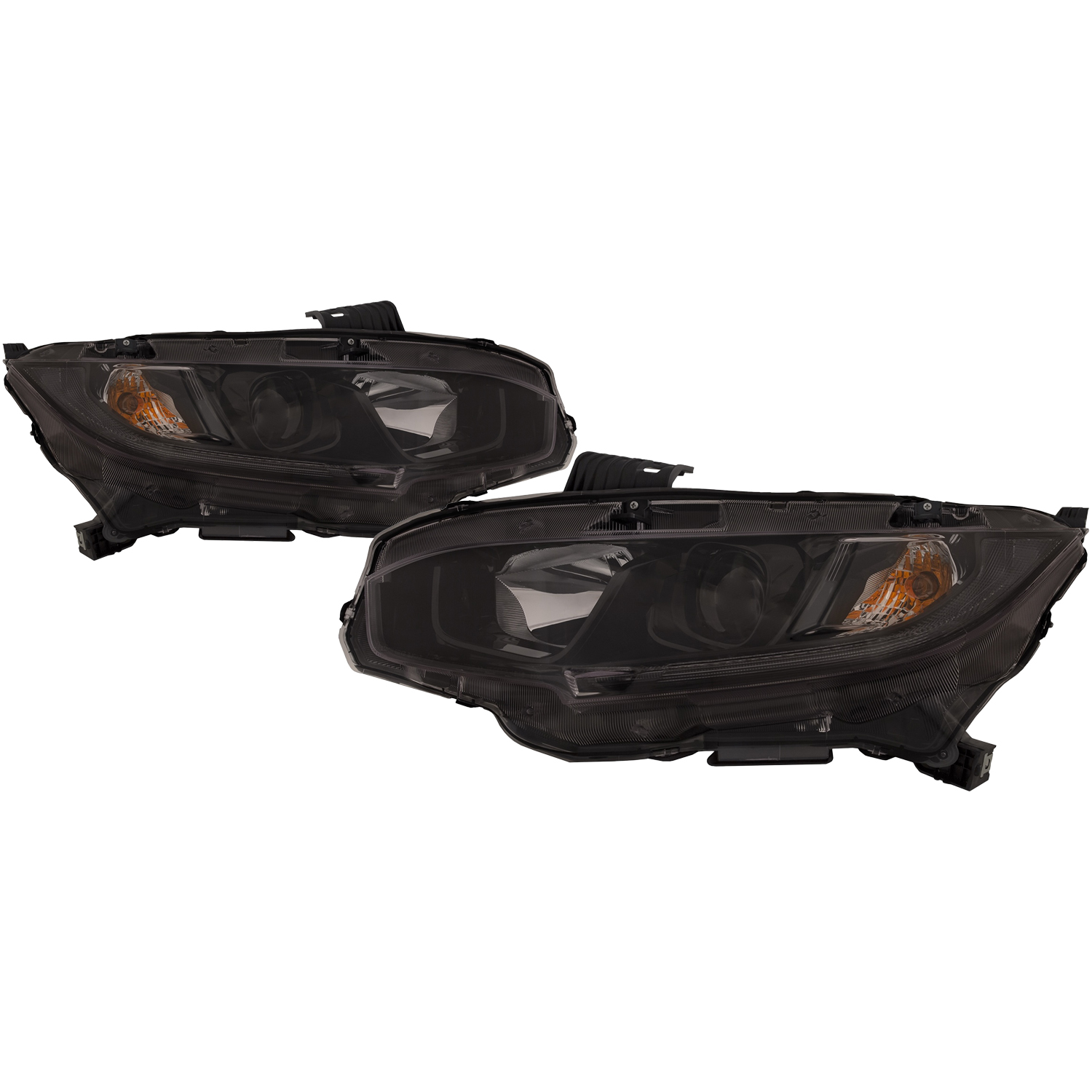 Headlight Set For 19-21 Honda Civic; CAPA Certified