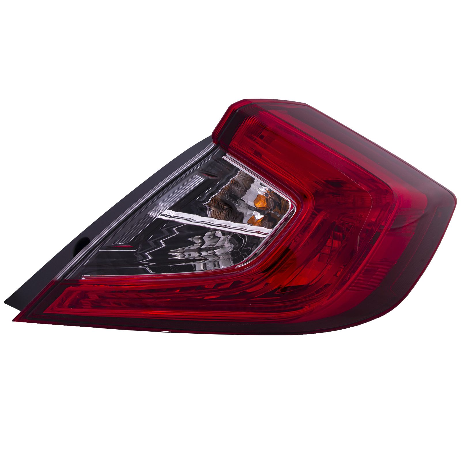 Right Passenger Side Tail Light For 16-21 Honda Civic; CAPA Certified