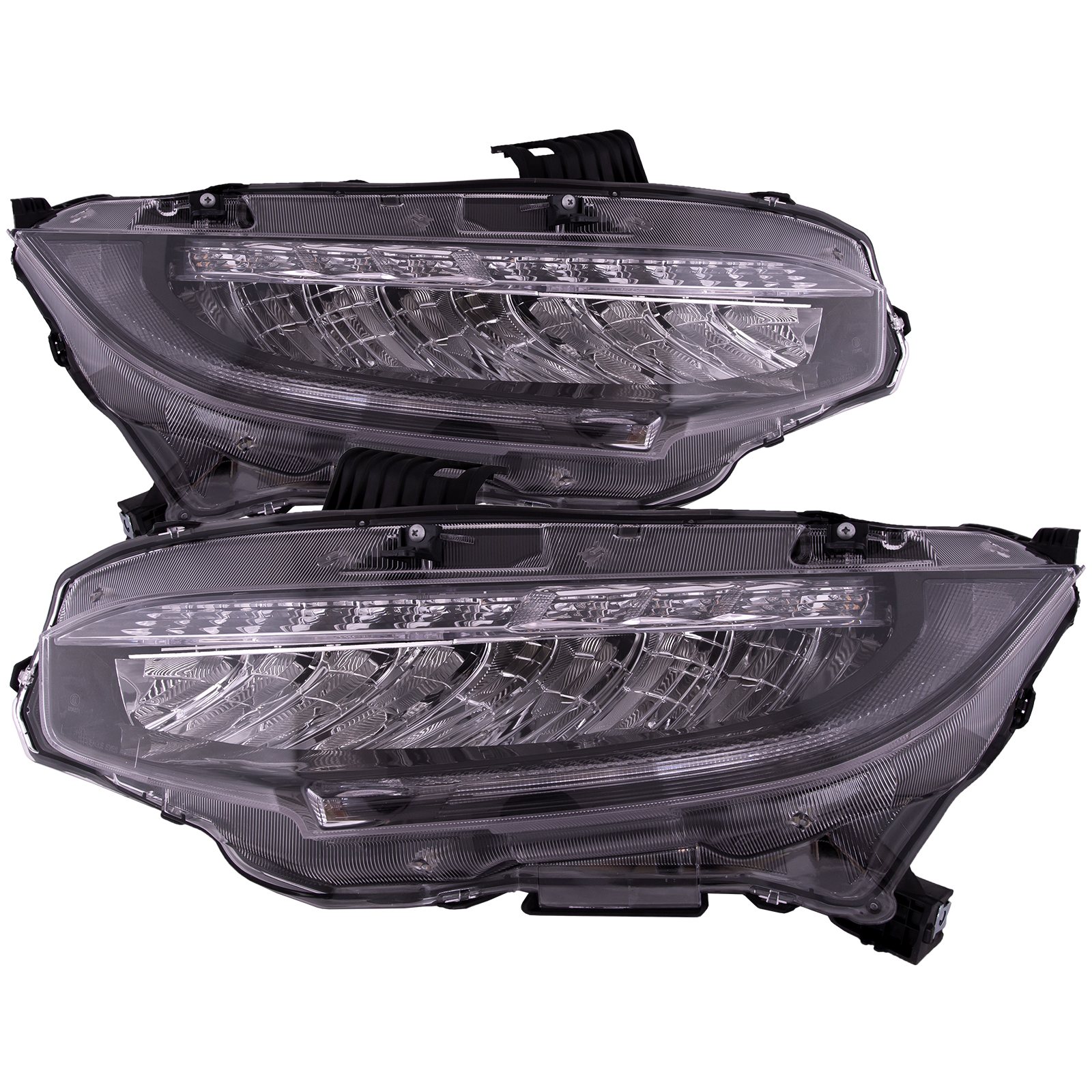 Headlight Set For 16-21 Honda Civic