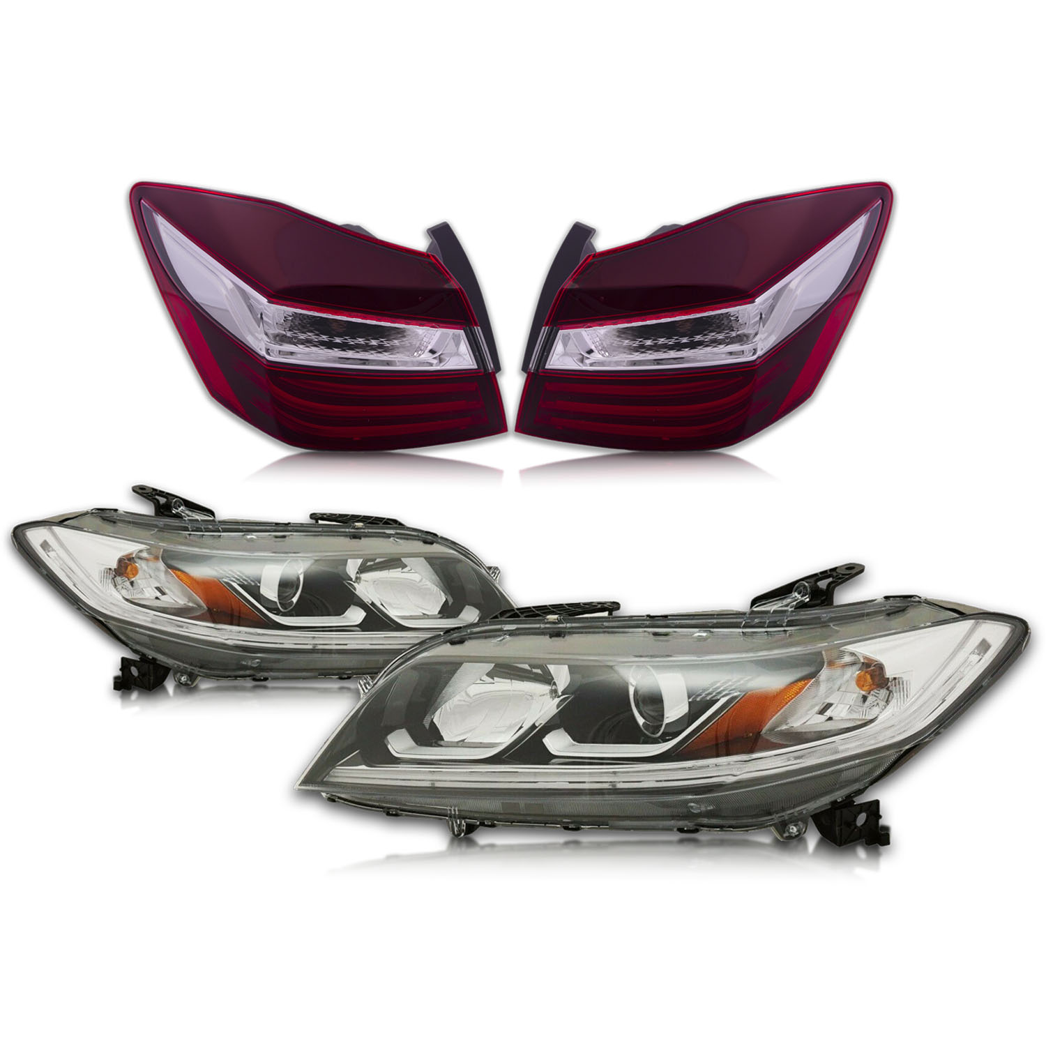 Headlight Set For 16-17 Honda Accord
