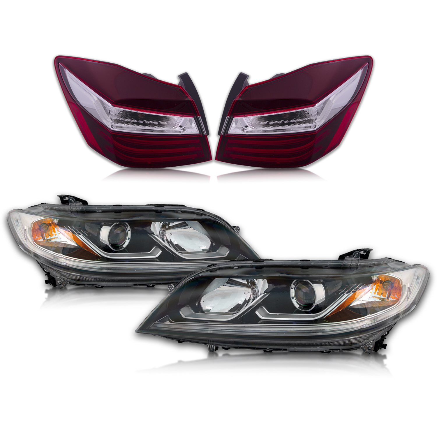 Headlight Set For 16-17 Honda Accord