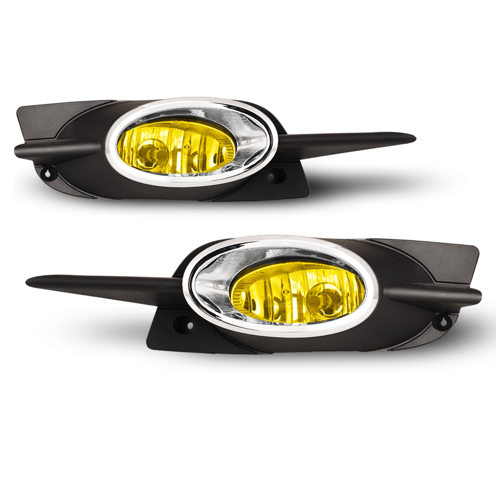 Halogen Fog Light Kit With Amber Lens For 2009-2011 Honda Civic Coupe