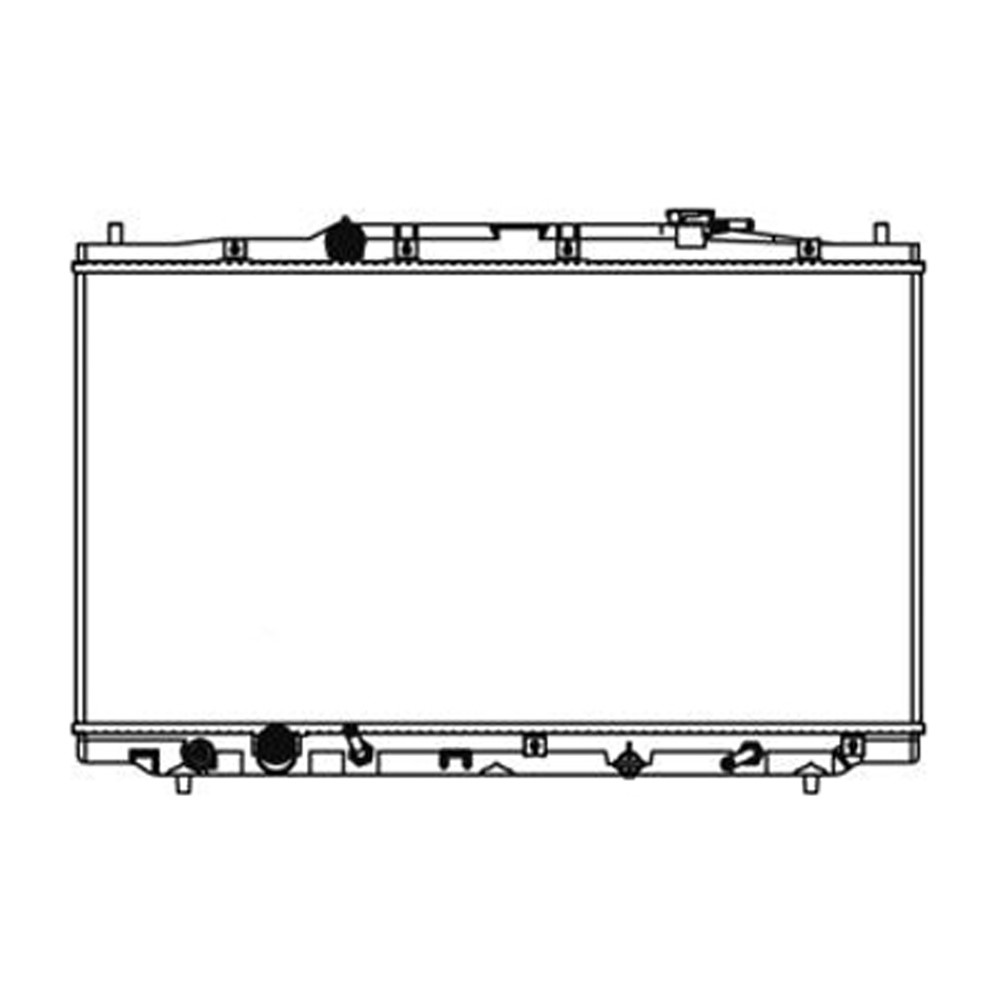 Radiator For 10-13 Acura TSX, 08-12 Honda Accord, 10-11 Honda Accord Crosstour, 12 Honda Crosstour