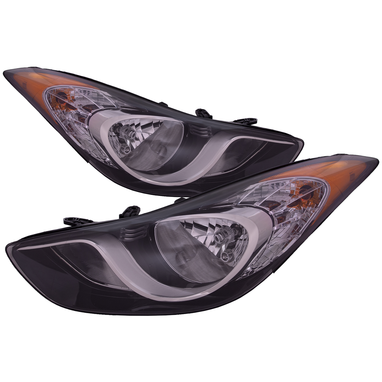 Headlight Set For 11-13 Hyundai Elantra