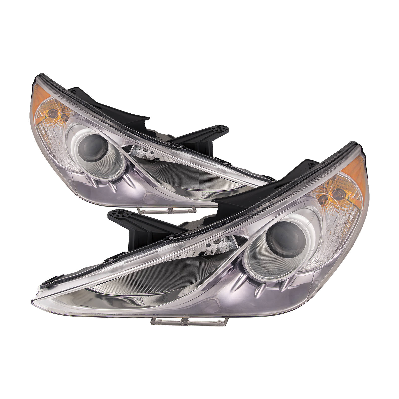 Headlight Set For 11-14 Hyundai Sonata