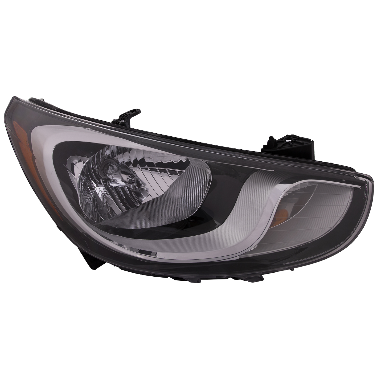 Right Passenger Side Headlight For 12-14 Hyundai Accent