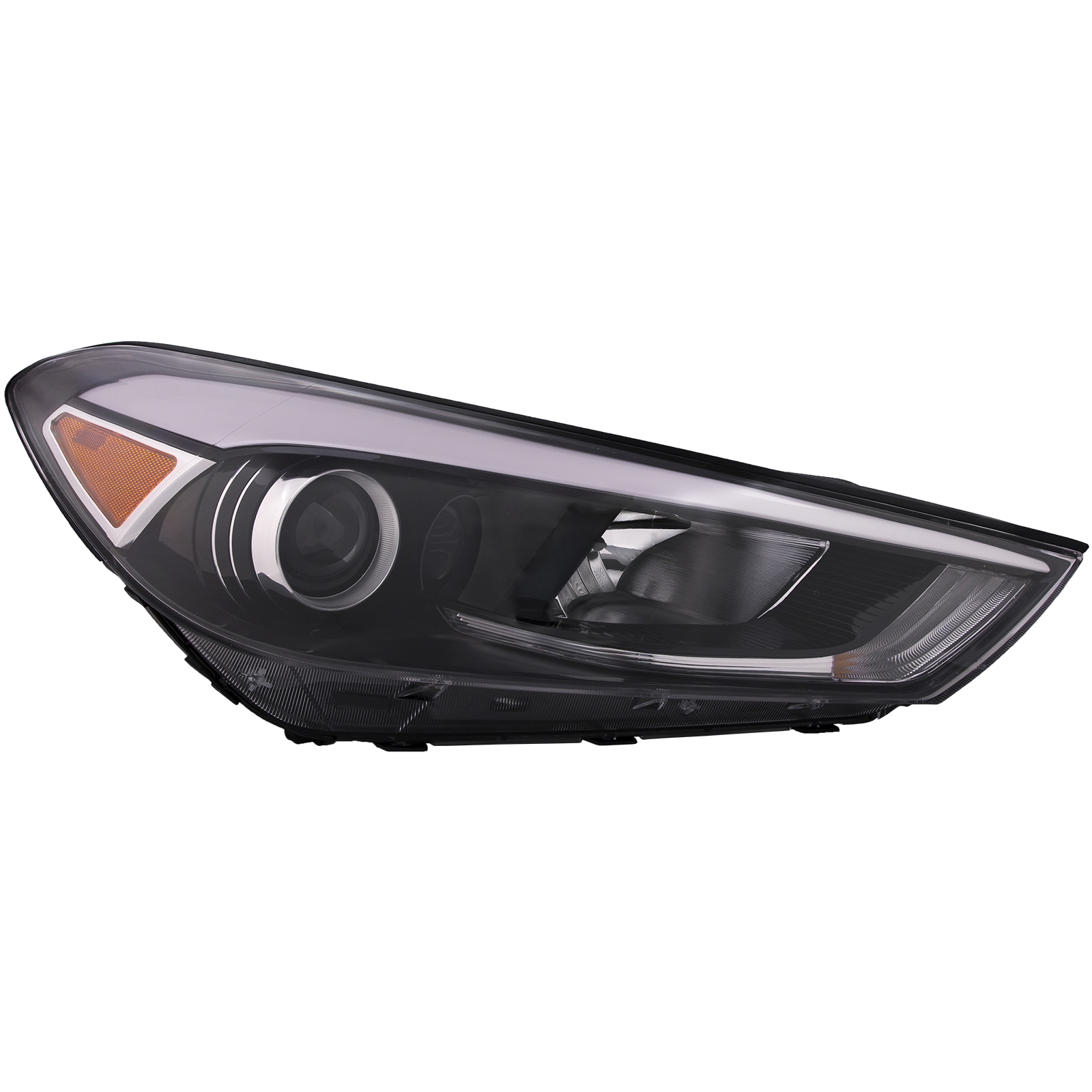 Right Passenger Side Headlight For 16-18 Hyundai Tucson