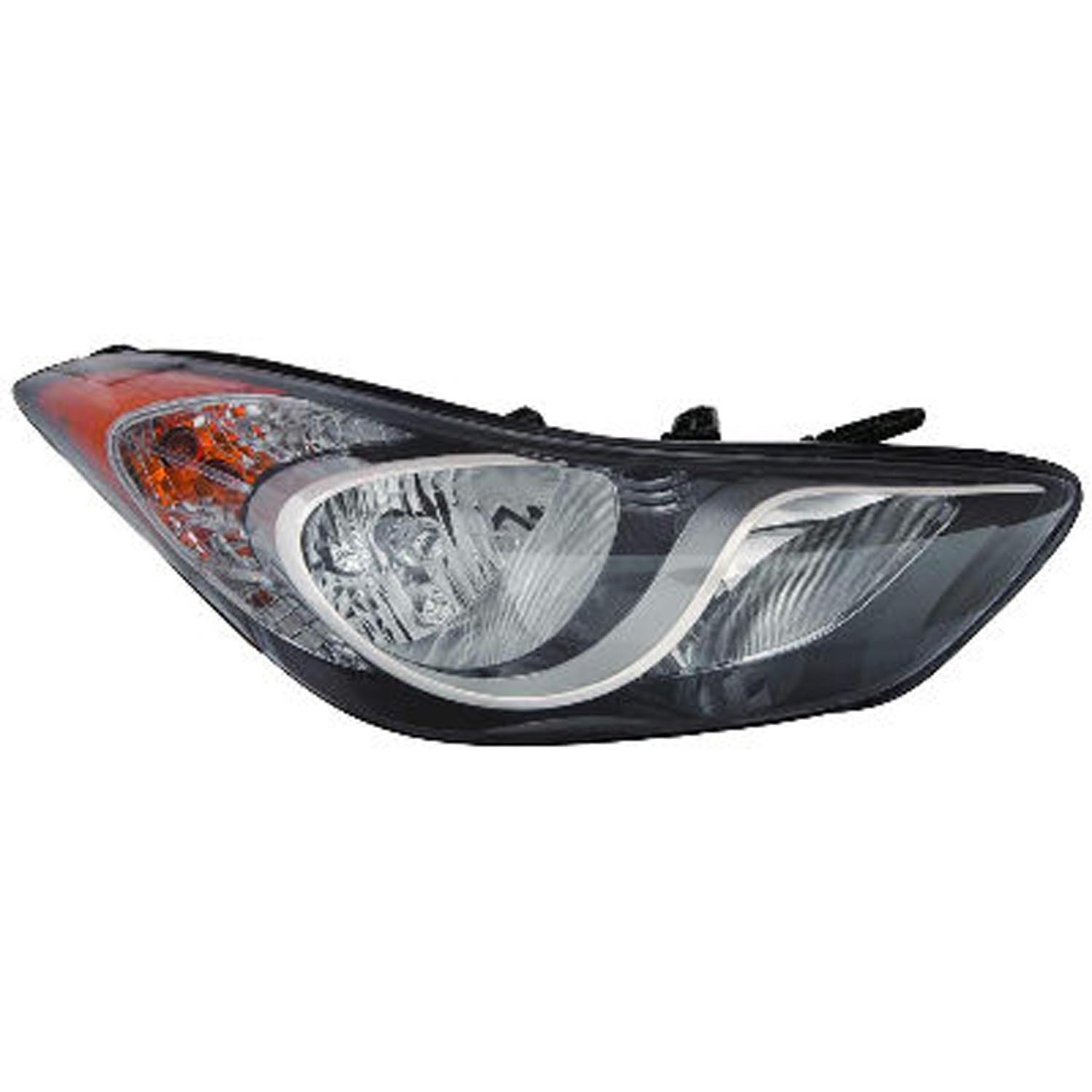 Right Passenger Side Headlight For 11-13 Hyundai Elantra, 13-14 Hyundai Elantra Coupe