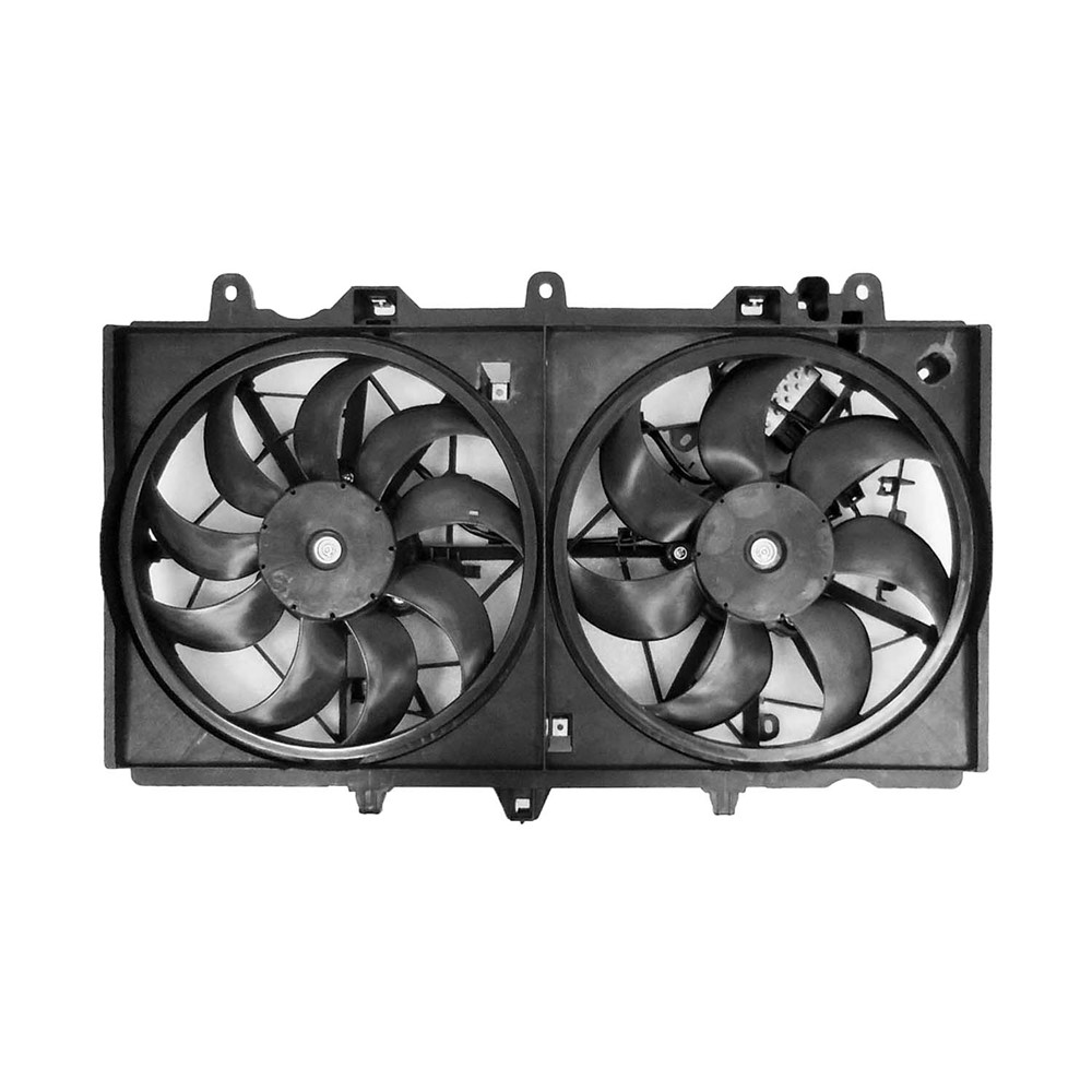 Dual Radiator And Condenser Fan Assembly For 16-23 INFINITI Q50, 17-22 INFINITI Q60