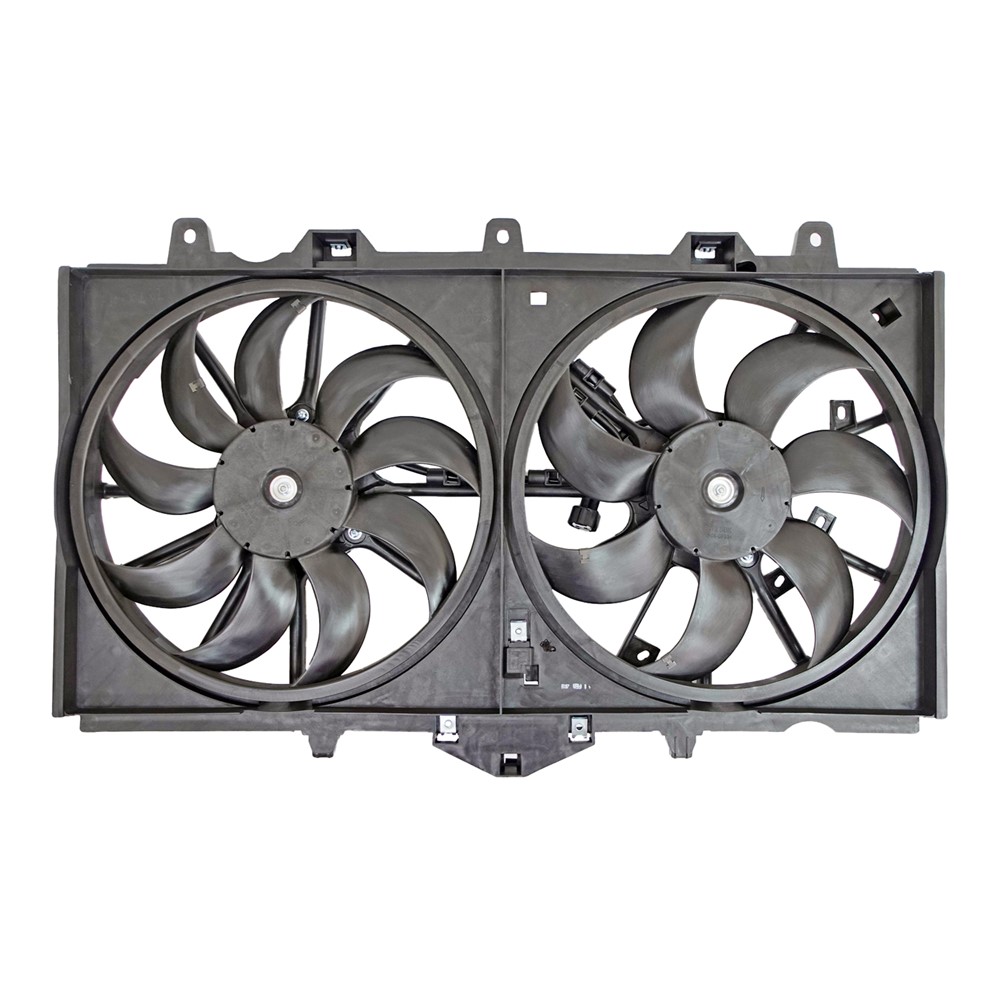 Dual Radiator And Condenser Fan Assembly For 15 INFINITI Q50