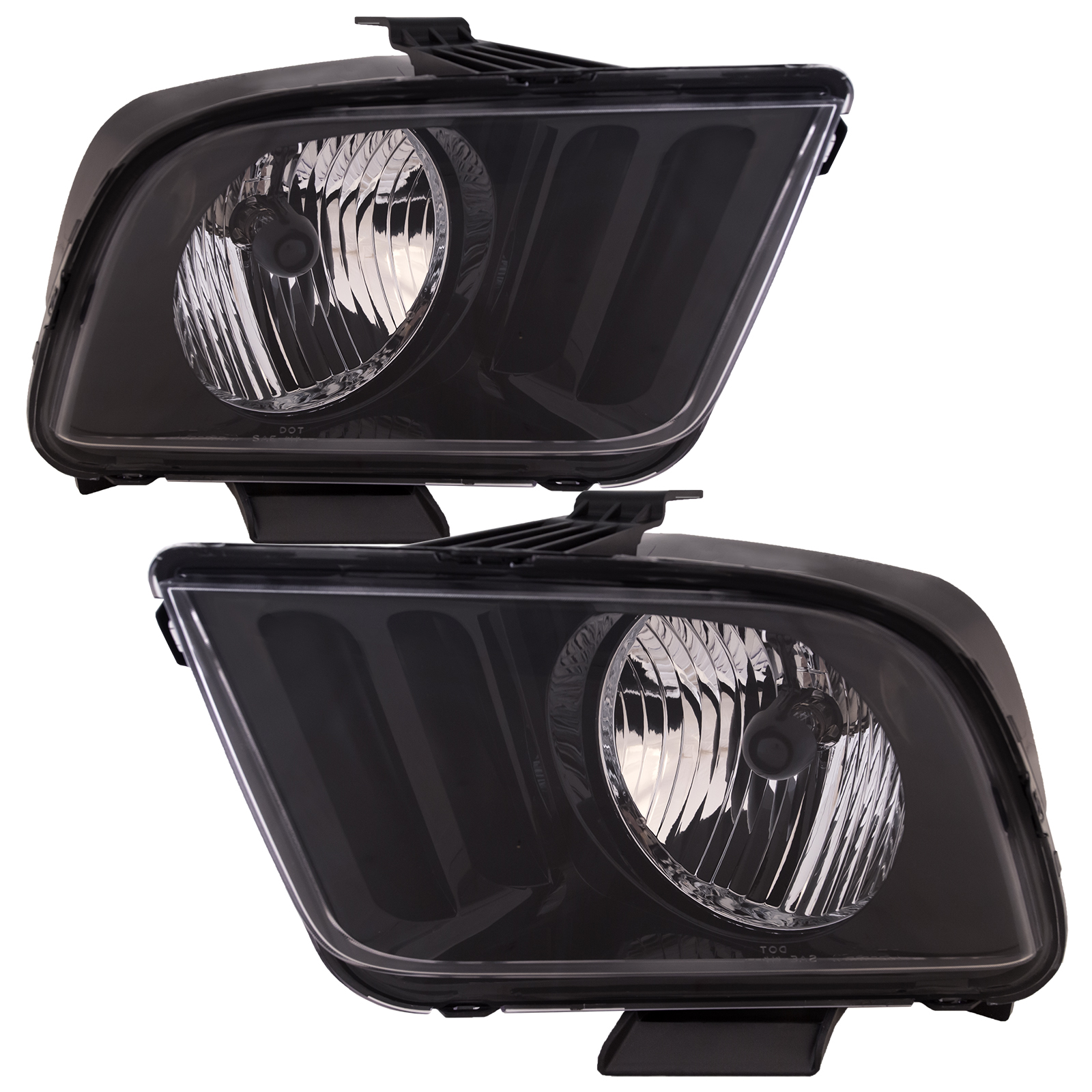 Headlight Set For 05-06 Ford Mustang; CAPA Certified