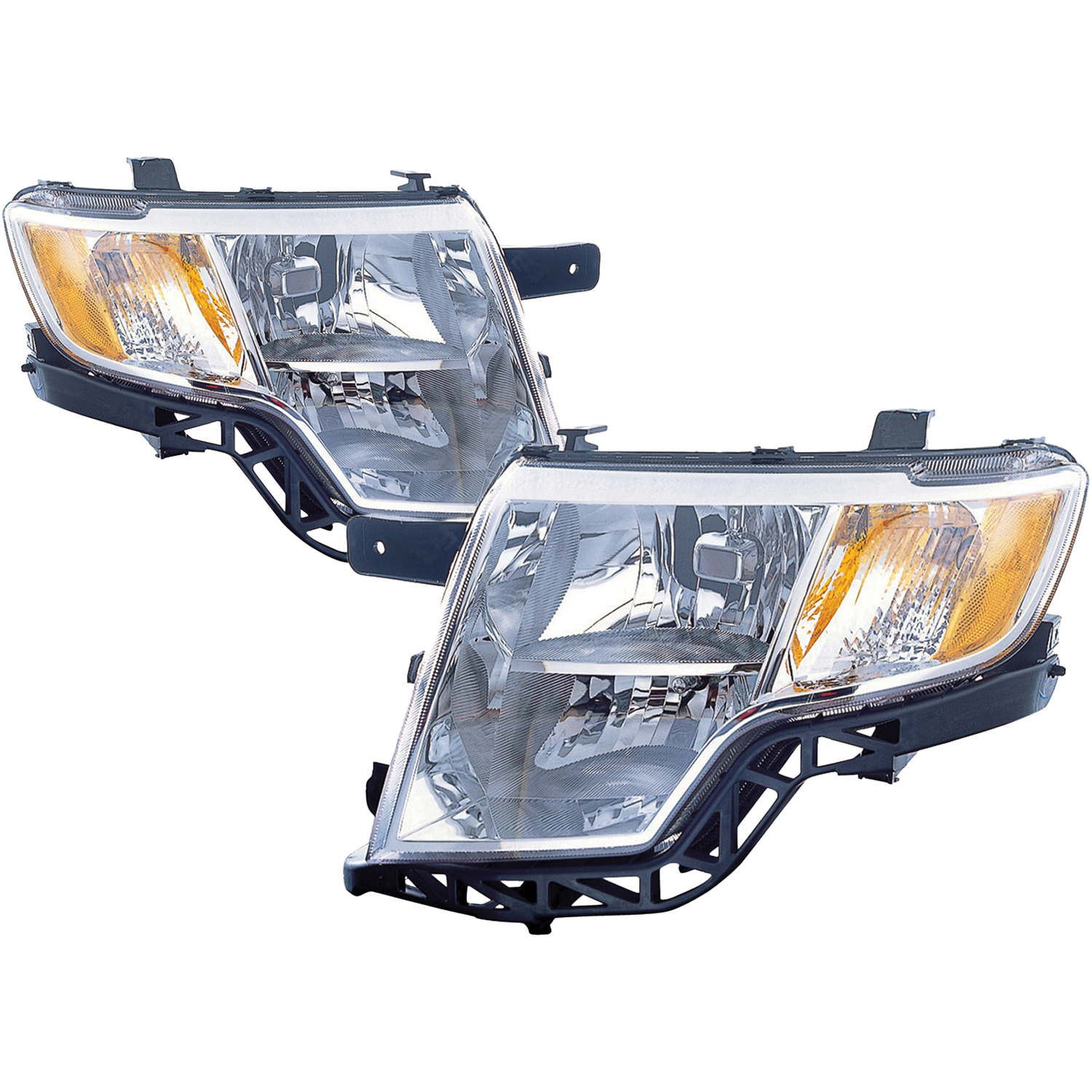 Headlight Set For 07-10 Ford Edge; CAPA Certified
