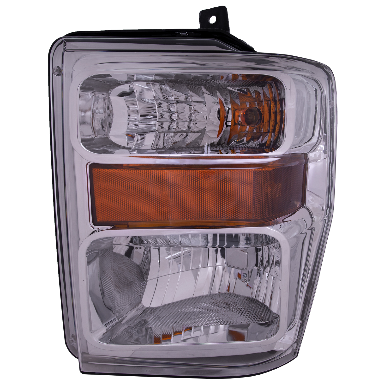 Left Driver Side Headlight For 08-10 Ford F-250 Super Duty, 08-10 Ford F-350 Super Duty, 08-10 Ford F-450 Super Duty; CAPA Certified