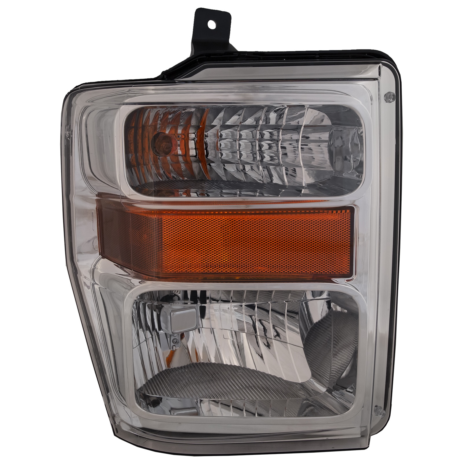 Right Passenger Side Headlight For 08-10 Ford F-250 Super Duty, 08-10 Ford F-350 Super Duty, 08-10 Ford F-450 Super Duty; CAPA Certified