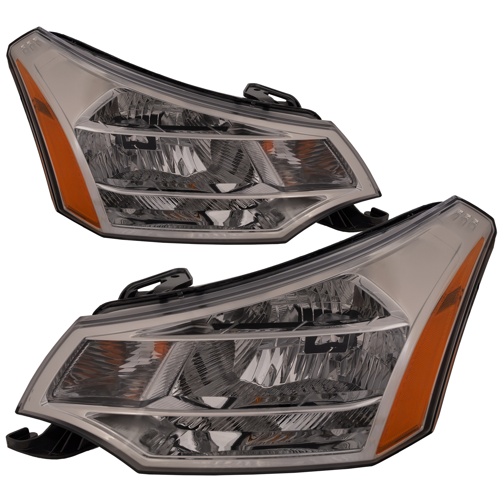Headlight Set For 08-11 Ford Focus; CAPA Certified