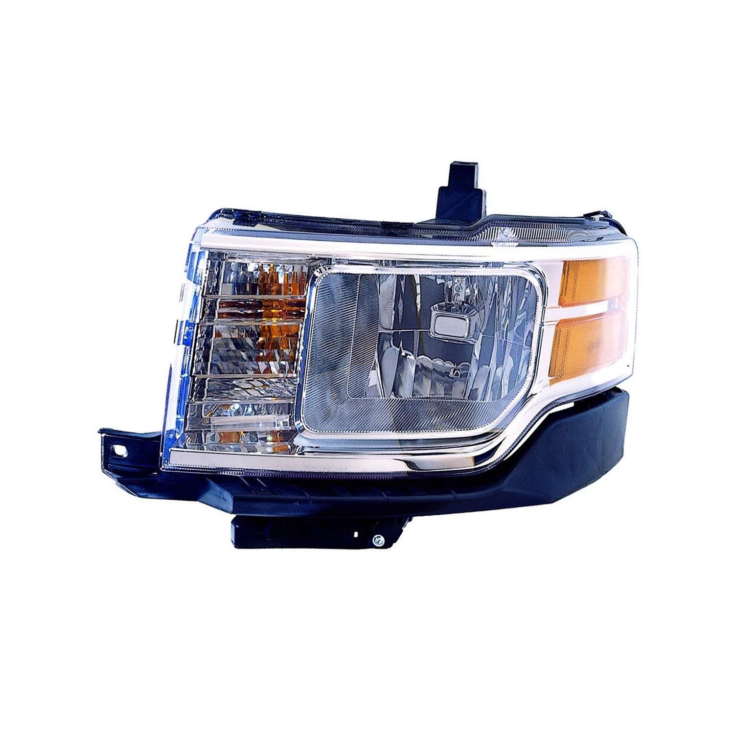 Left Driver Side Headlight For 09-12 Ford Flex; CAPA Certified