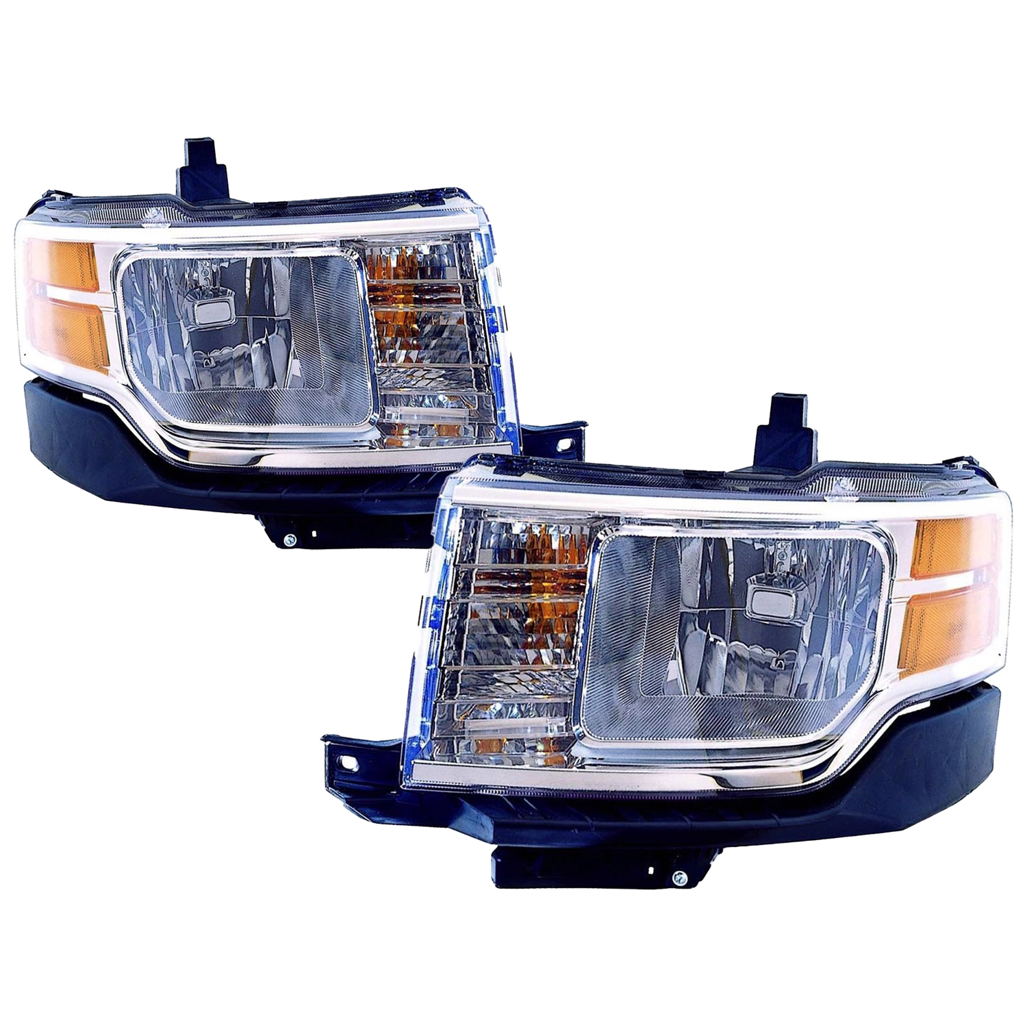 Headlight Set For 09-12 Ford Flex; CAPA Certified