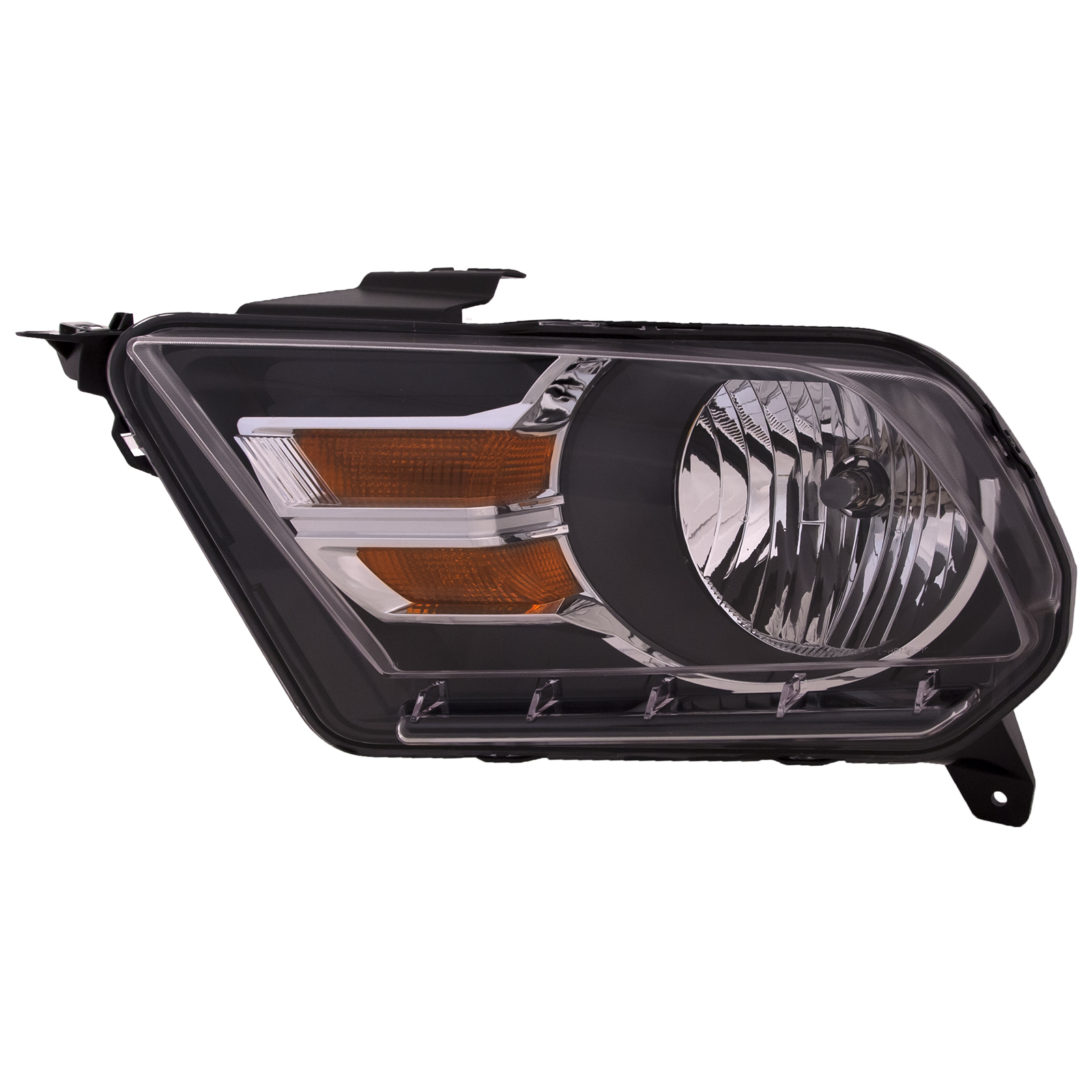 Left Driver Side Headlight For 10-14 Ford Mustang; CAPA Certified