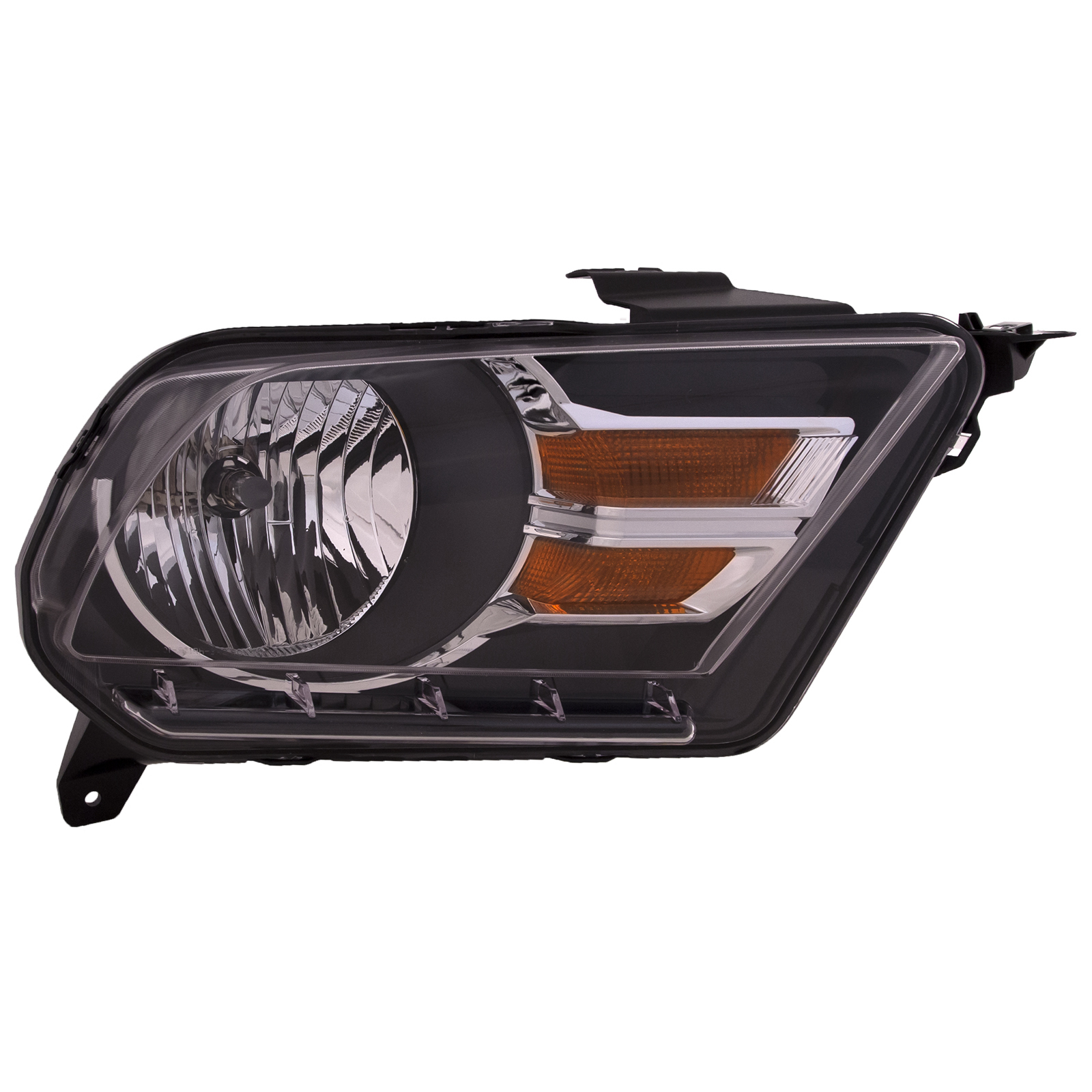 Right Passenger Side Headlight For 10-14 Ford Mustang; CAPA Certified