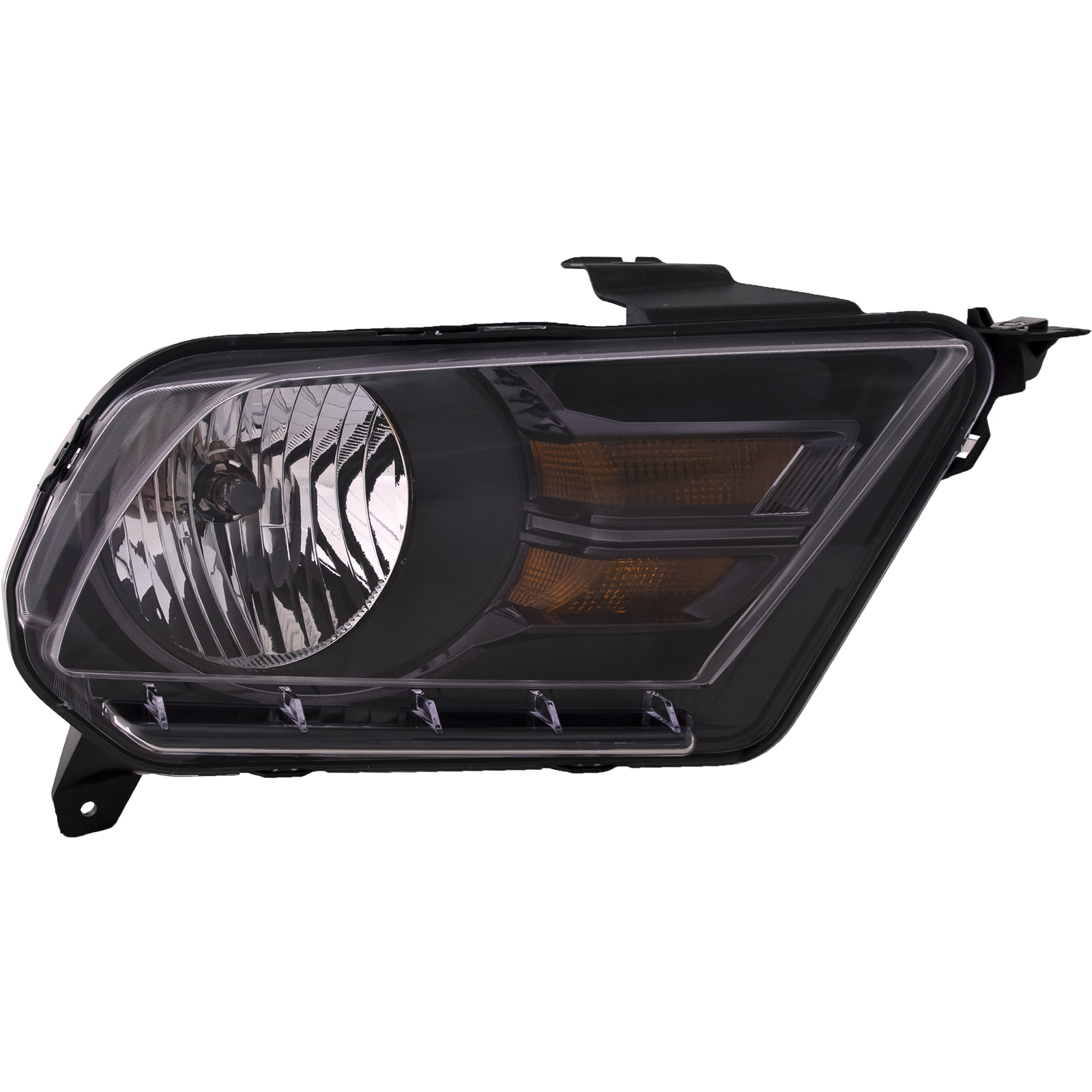 Right Passenger Side Headlight For 10-14 Ford Mustang; CAPA Certified