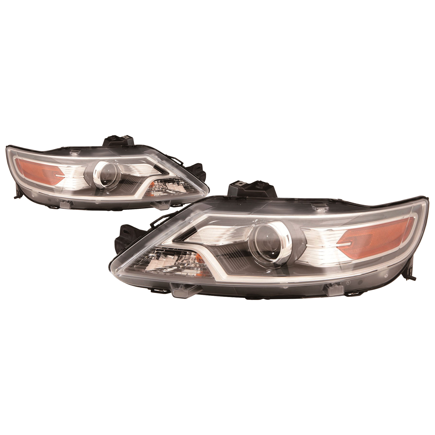 Headlight Set For 10-12 Ford Taurus; CAPA Certified