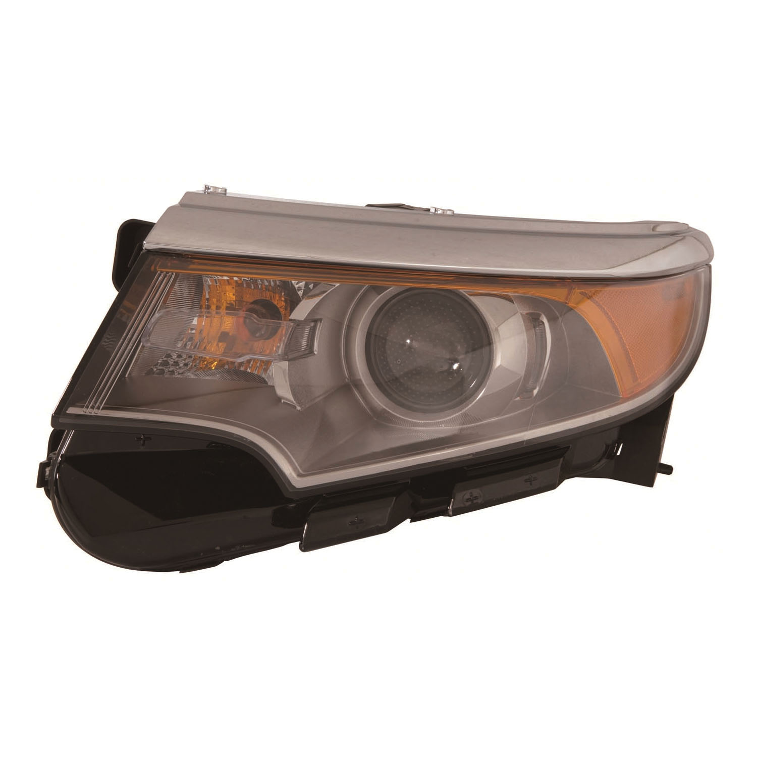Left Driver Side Headlight For 11-14 Ford Edge; CAPA Certified