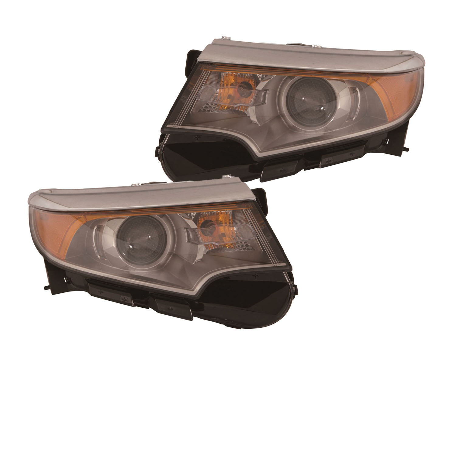 Headlight Set For 11-14 Ford Edge; CAPA Certified