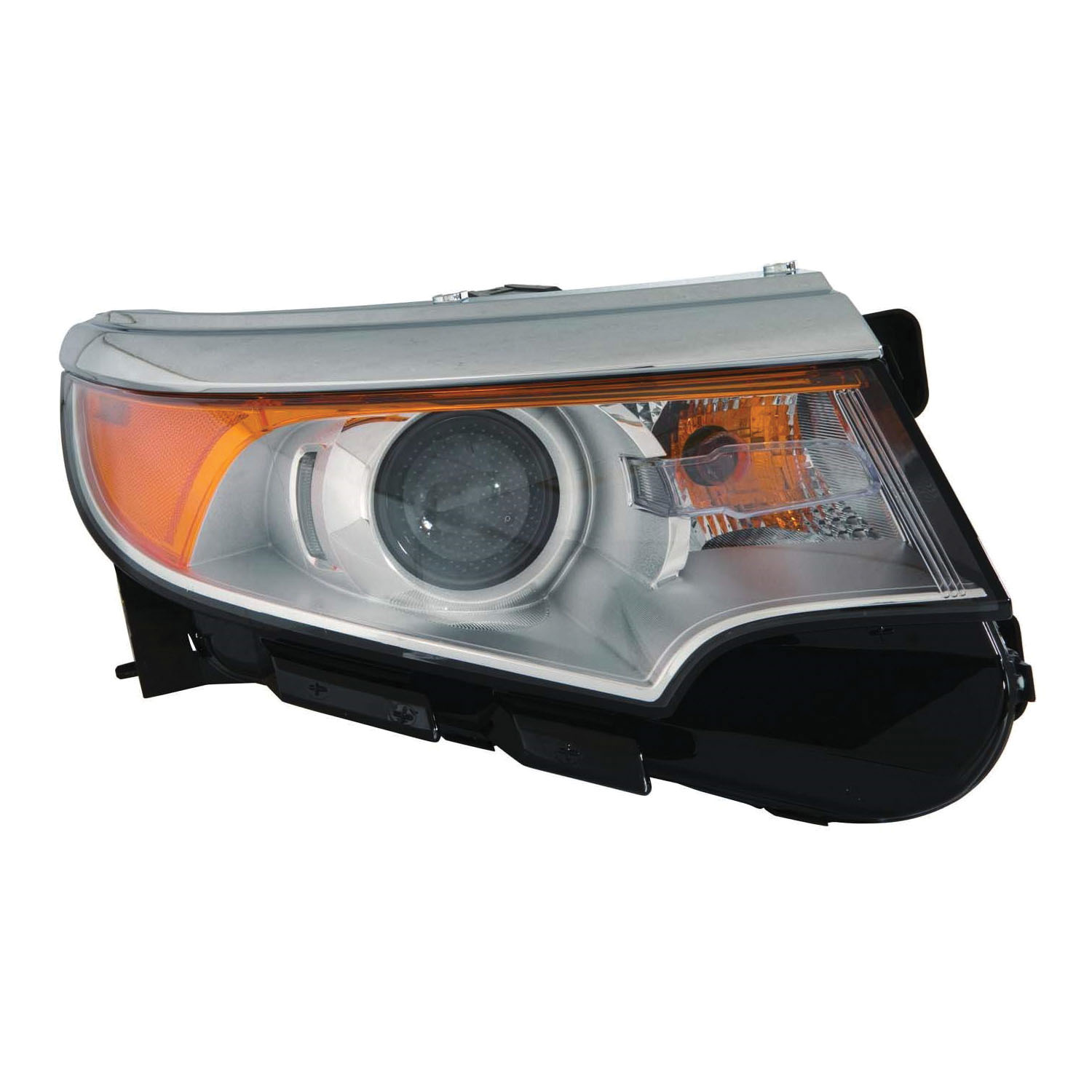 Right Passenger Side Headlight For 11-14 Ford Edge; CAPA Certified