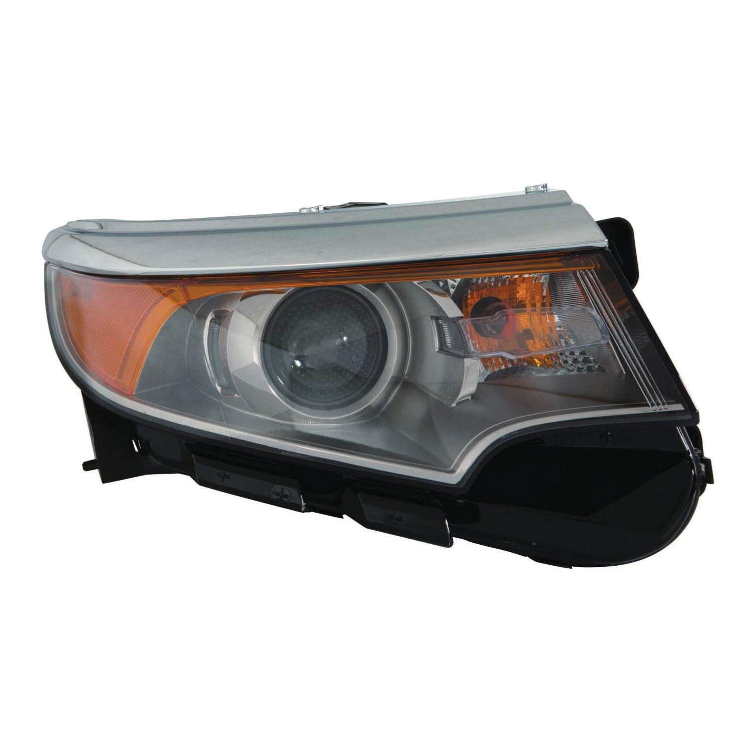 Right Passenger Side Headlight For 11-14 Ford Edge; CAPA Certified