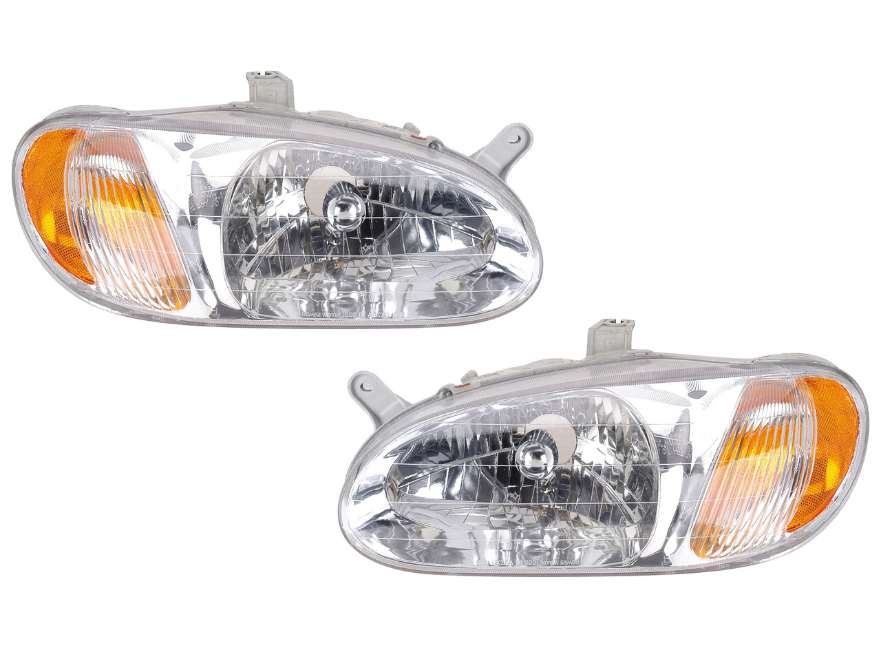 Headlight Set For 98-01 Kia Sephia