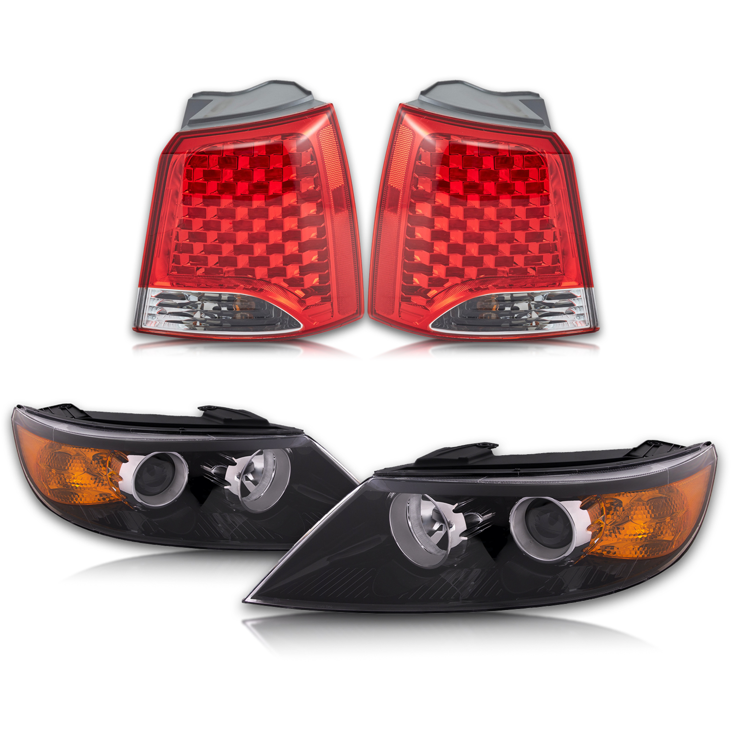 Headlight Set For 11-13 Kia Sorento