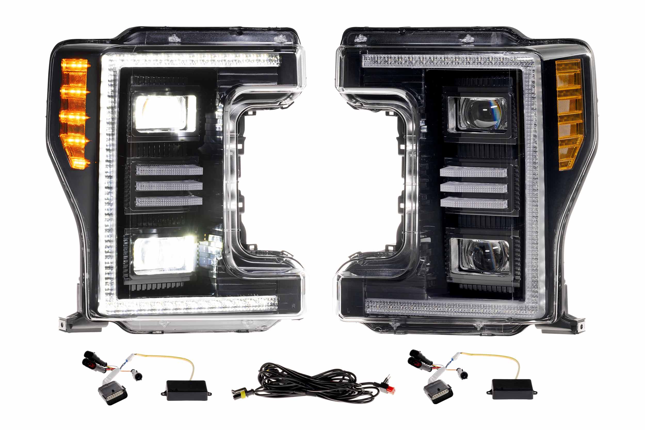 Headlight Set For 17-19 Ford F-250, 17-19 Ford F-350, 17-19 Ford F-450