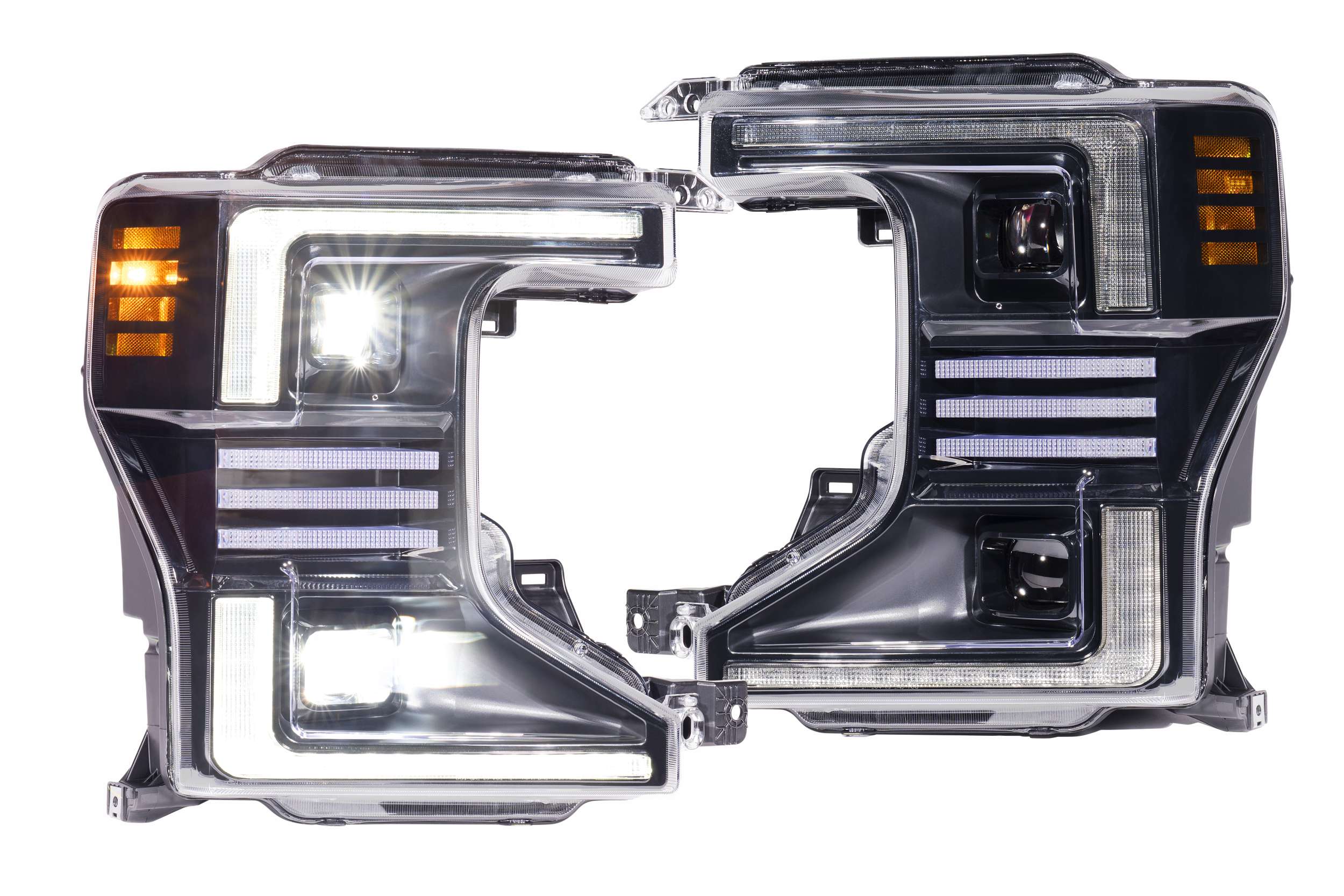Headlight Set For 20-22 Ford F-250 Super Duty, 20-22 Ford F-350 Super Duty, 20-22 Ford F-450 Super Duty