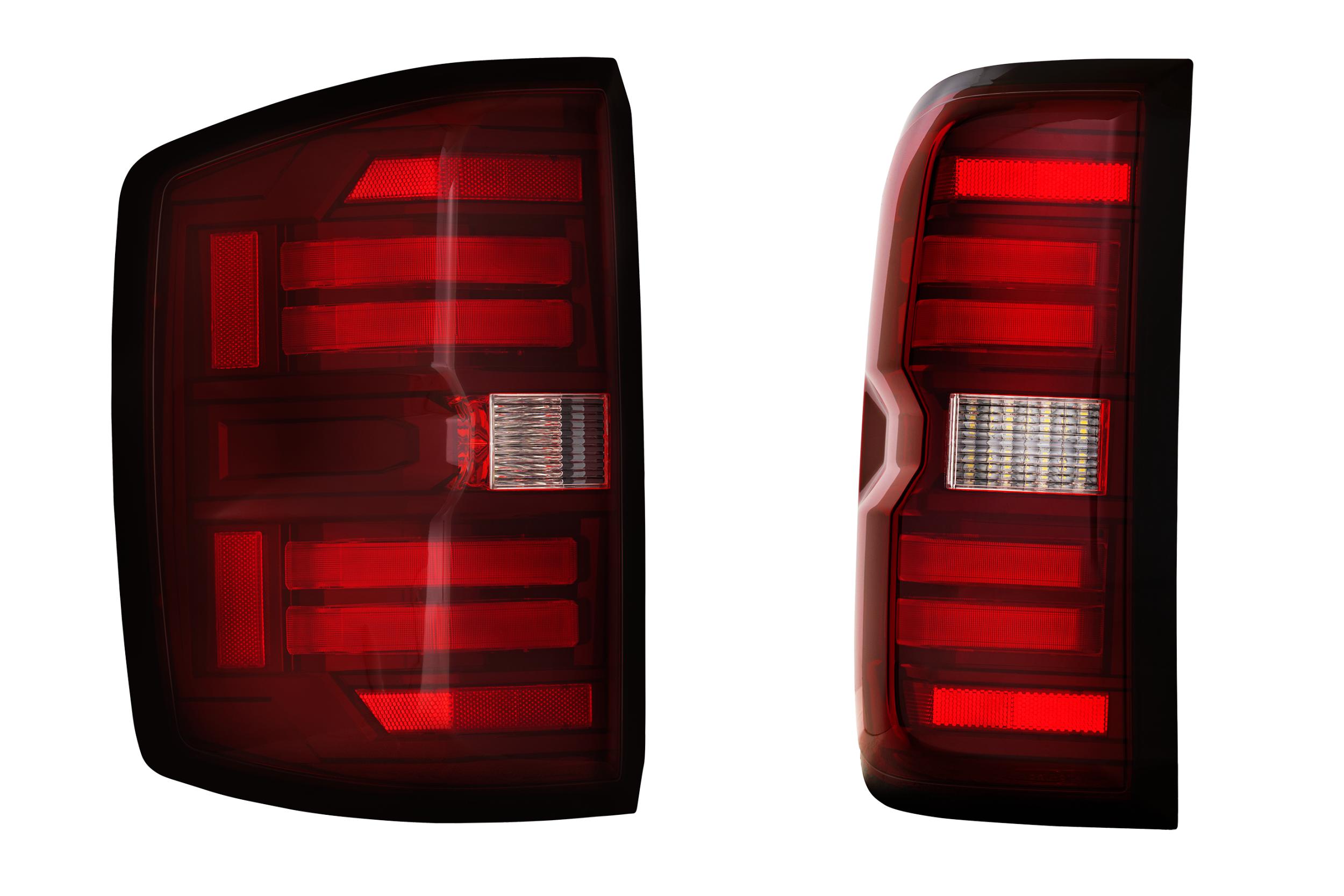Tail Light Set For 14-18 Chevrolet Silverado 1500, 14-17 Chevrolet Silverado 2500 HD, 14-17 Chevrolet Silverado 3500 HD, 14-18 GMC Sierra 3500 HD