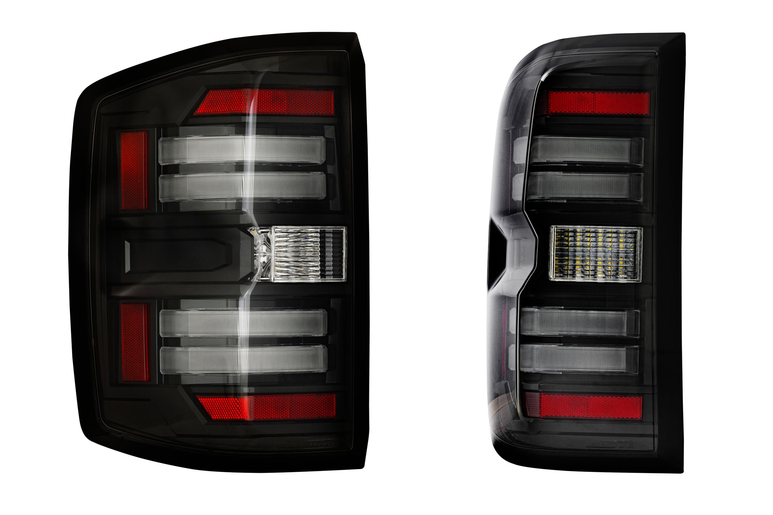 Tail Light Set For 14-18 Chevrolet Silverado 1500, 14-17 Chevrolet Silverado 2500 HD, 14-17 Chevrolet Silverado 3500 HD, 14-18 GMC Sierra 3500 HD