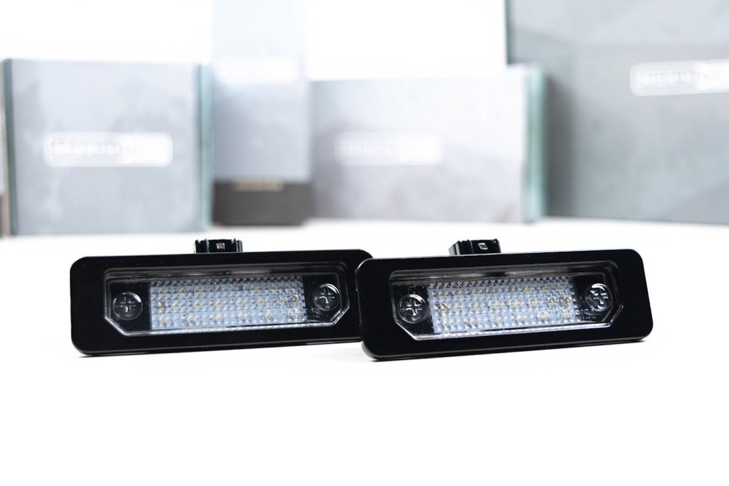 Morimoto XB LED License Plate Modules: Ford Mustang 2010-2014