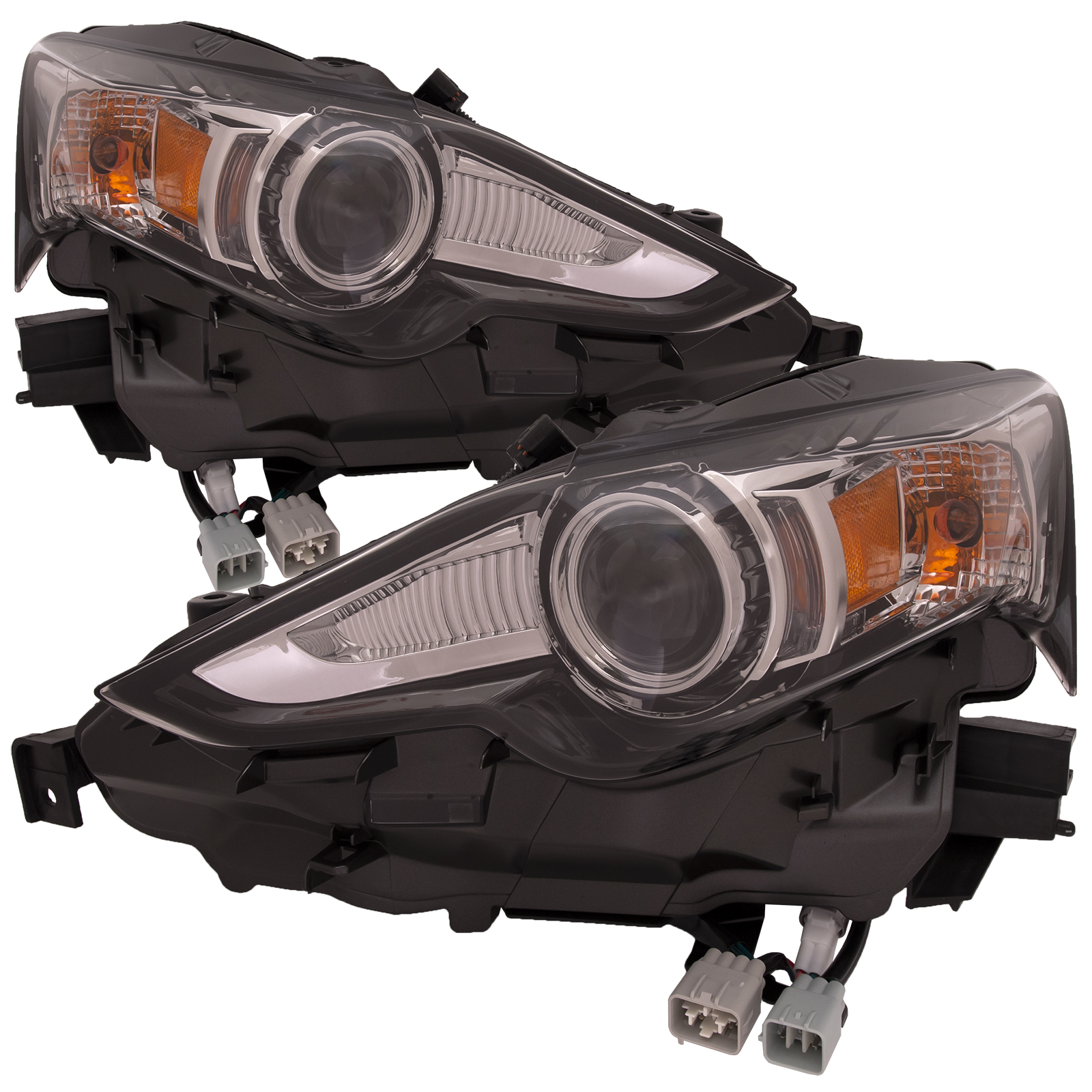 Headlight Set For 16 Lexus IS200t, 14-15 Lexus IS250, 16 Lexus IS300, 14-16 Lexus IS350