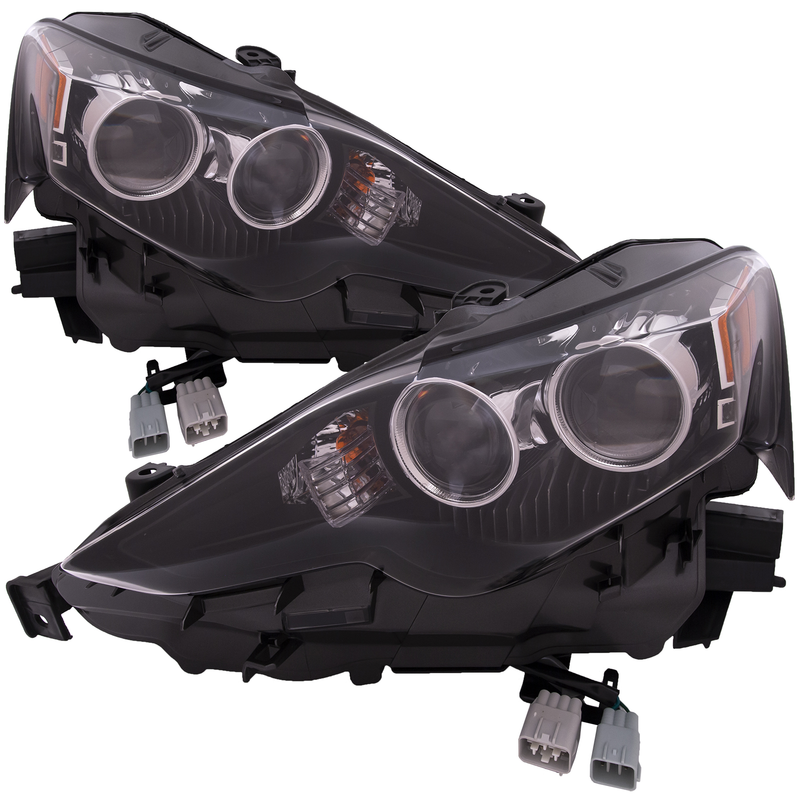 Headlight Set For 16 Lexus IS200t, 14-15 Lexus IS250, 16 Lexus IS300, 14-16 Lexus IS350