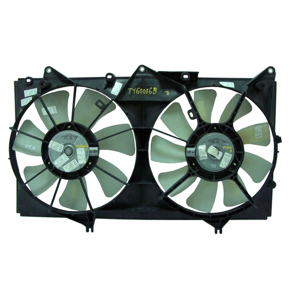 Dual Radiator And Condenser Fan Assembly For 02-03 Lexus ES300, 04-08 Toyota Solara