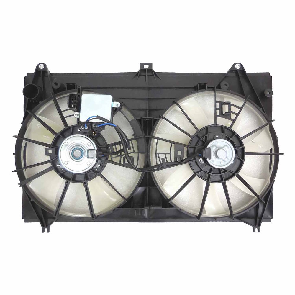 Dual Radiator And Condenser Fan Assembly For 13-15 Lexus GS350